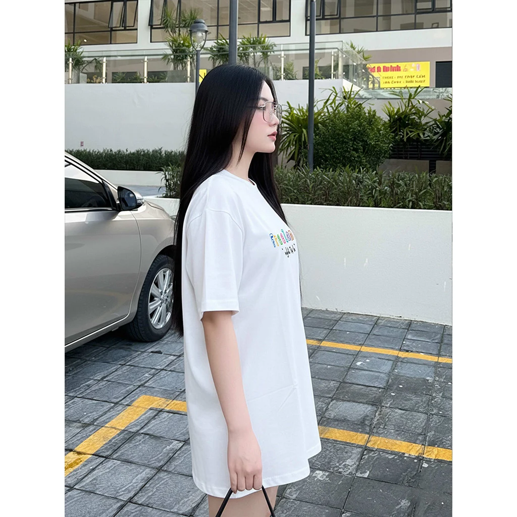 Áo thun form rộng local brand Miucho Club vải dày dặn thoáng mát chữ kiểu Nghề tự lo 2862_thumbnail_5