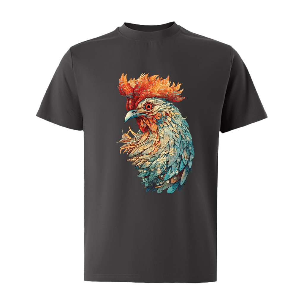 Áo thun nam form rộng 12 con giáp tuổi Dậu ATD486 Miucho Iconic cotton cổ tròn in graphic_thumbnail_14