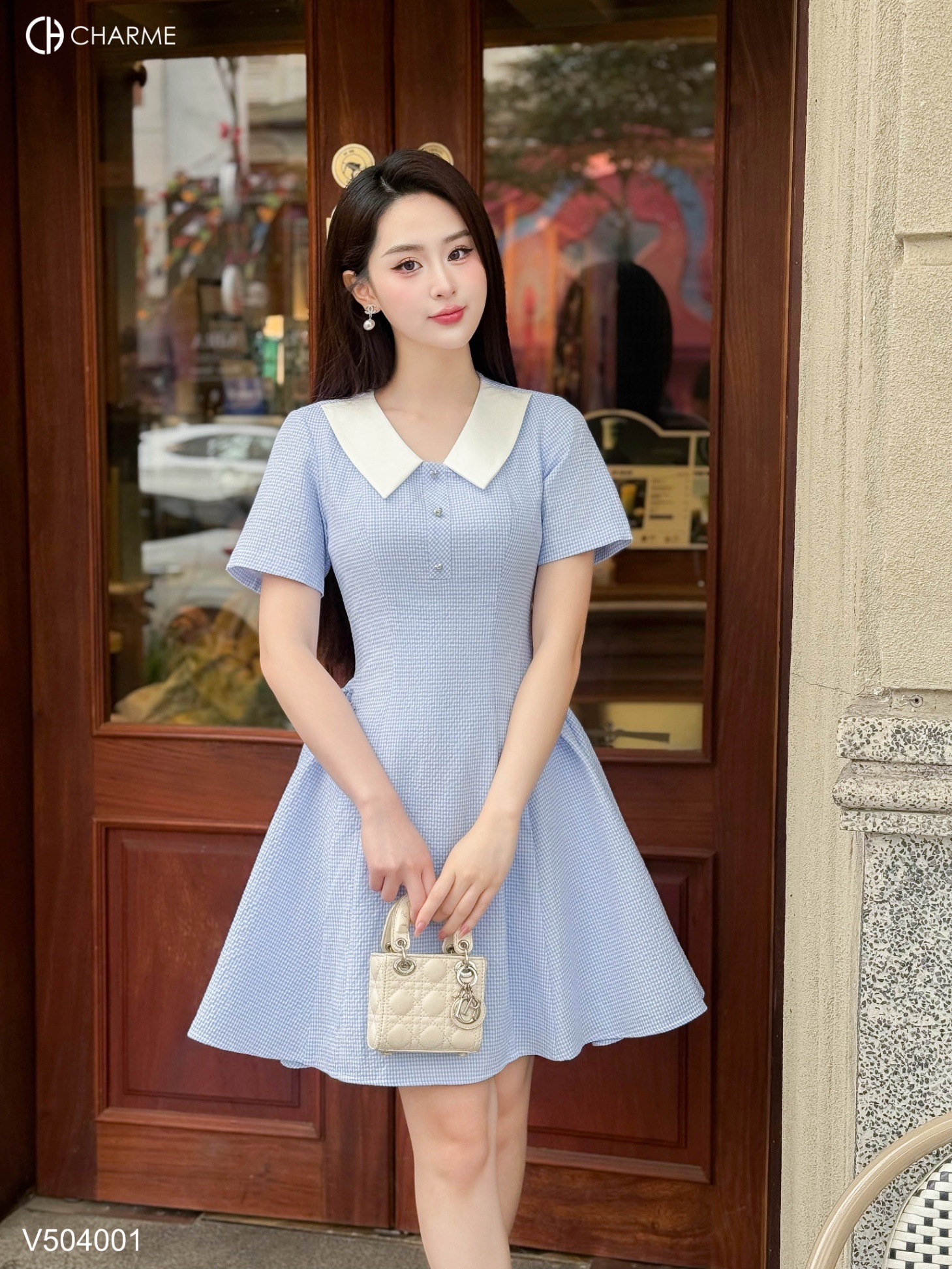 Váy sơ mi cổ kiểu dáng xòe_thumbnail_3