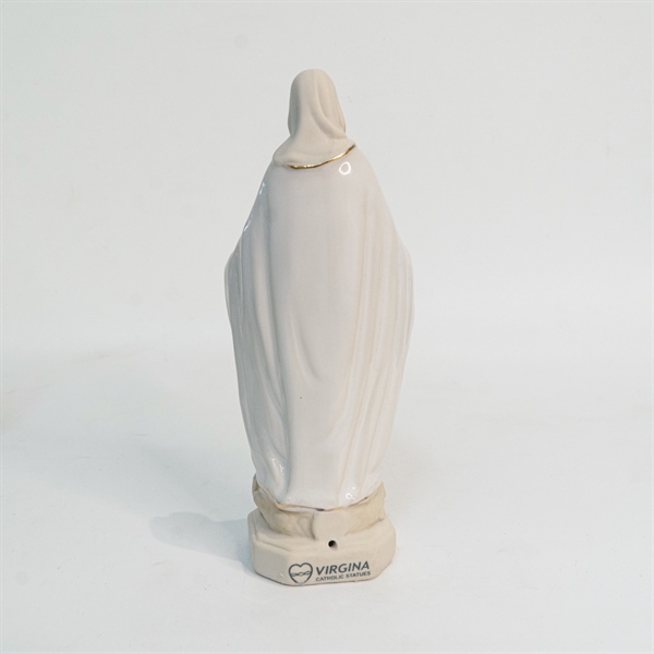 Tượng sứ Đức Mẹ Ban Ơn 11cm Trắng ✔_thumbnail_3