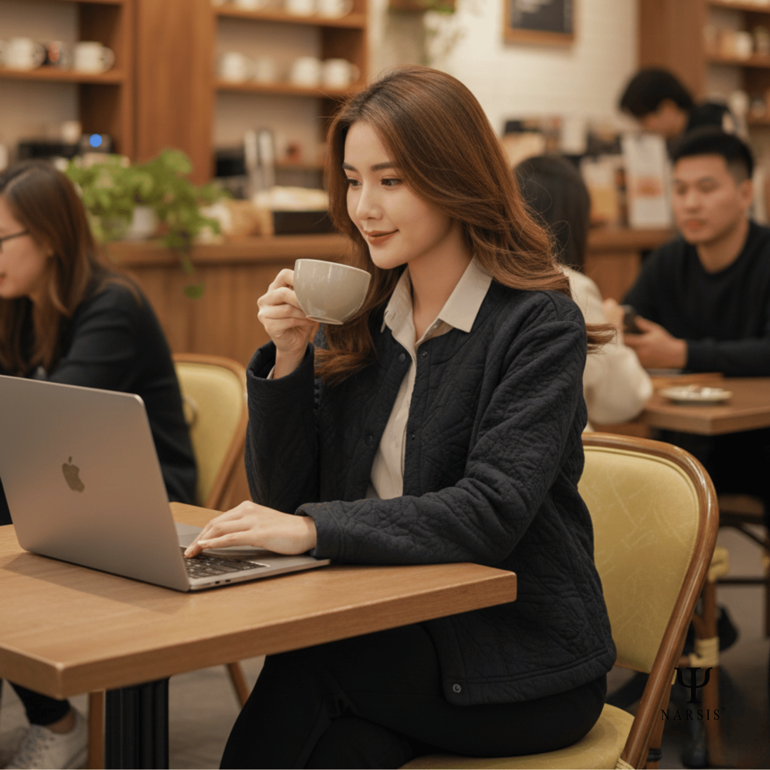 Cardigan Nữ Chần Bông Cổ Tròn Form Vừa – Áo Khoác Thu Đông Dễ Phối_thumbnail_2