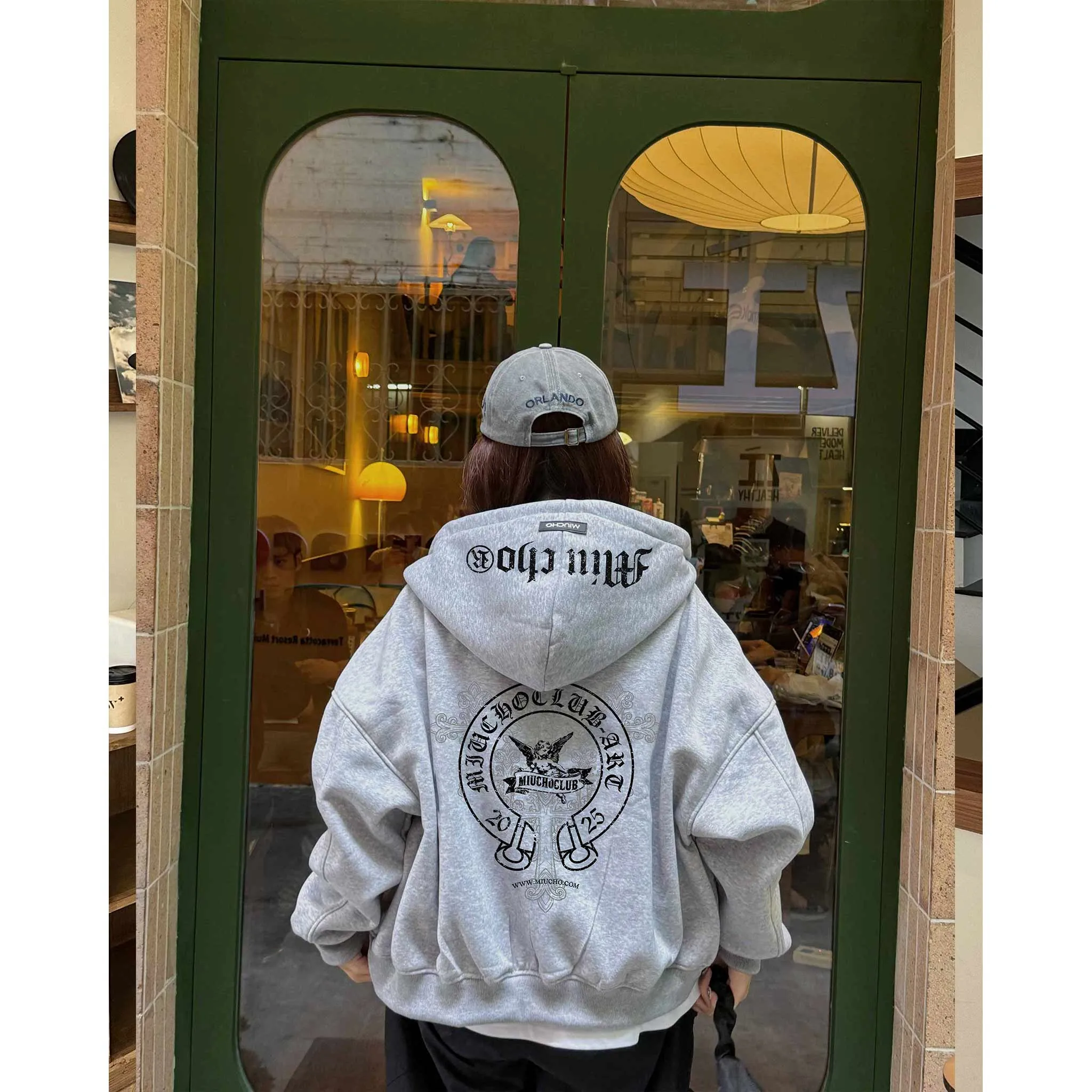 Áo hoodie zip form boxy street style 2578 Miucho chất vải nỉ bông mềm mại thoáng mát in mix_thumbnail_6