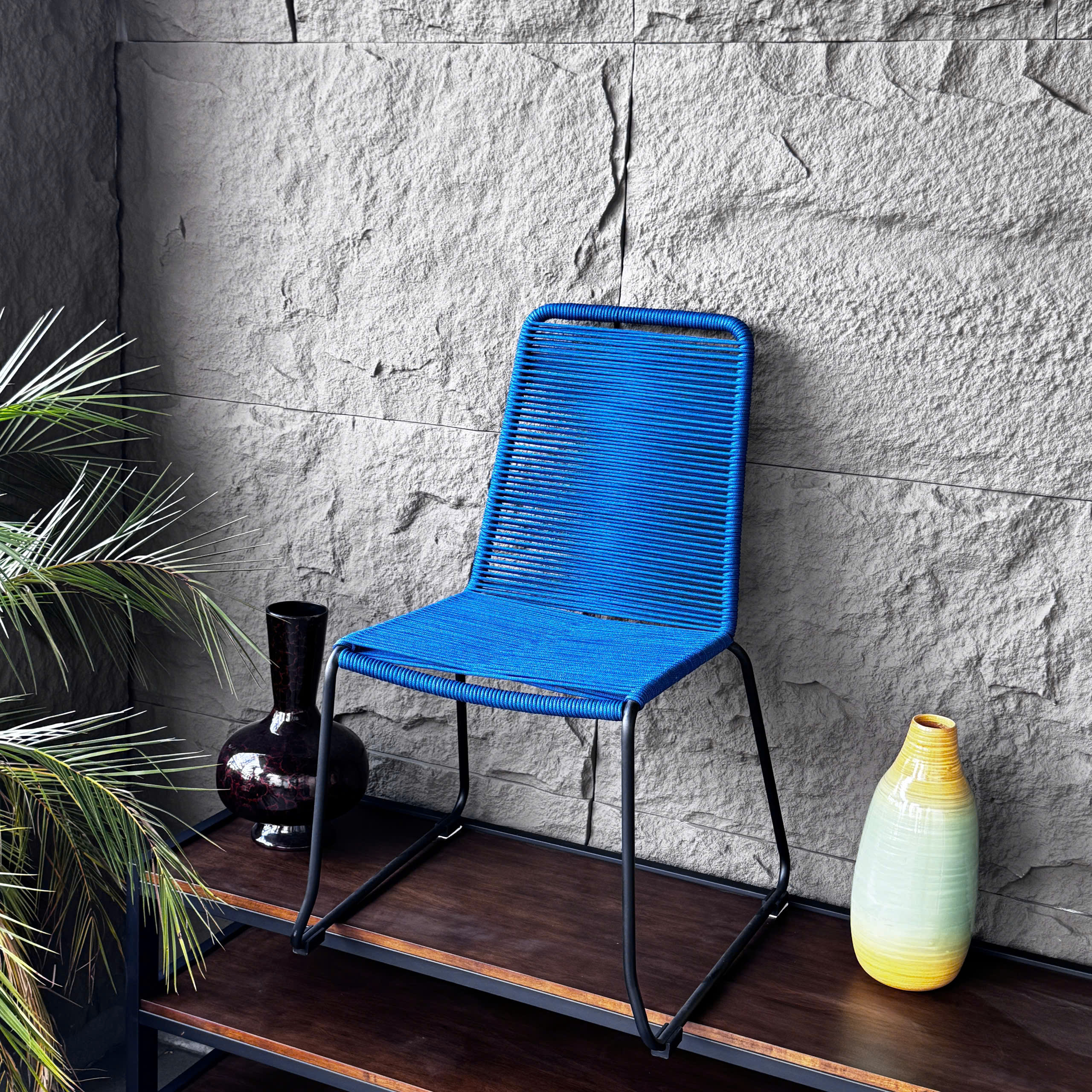 Ghế đan dây Pang Chair Modloft Blue_thumbnail_6