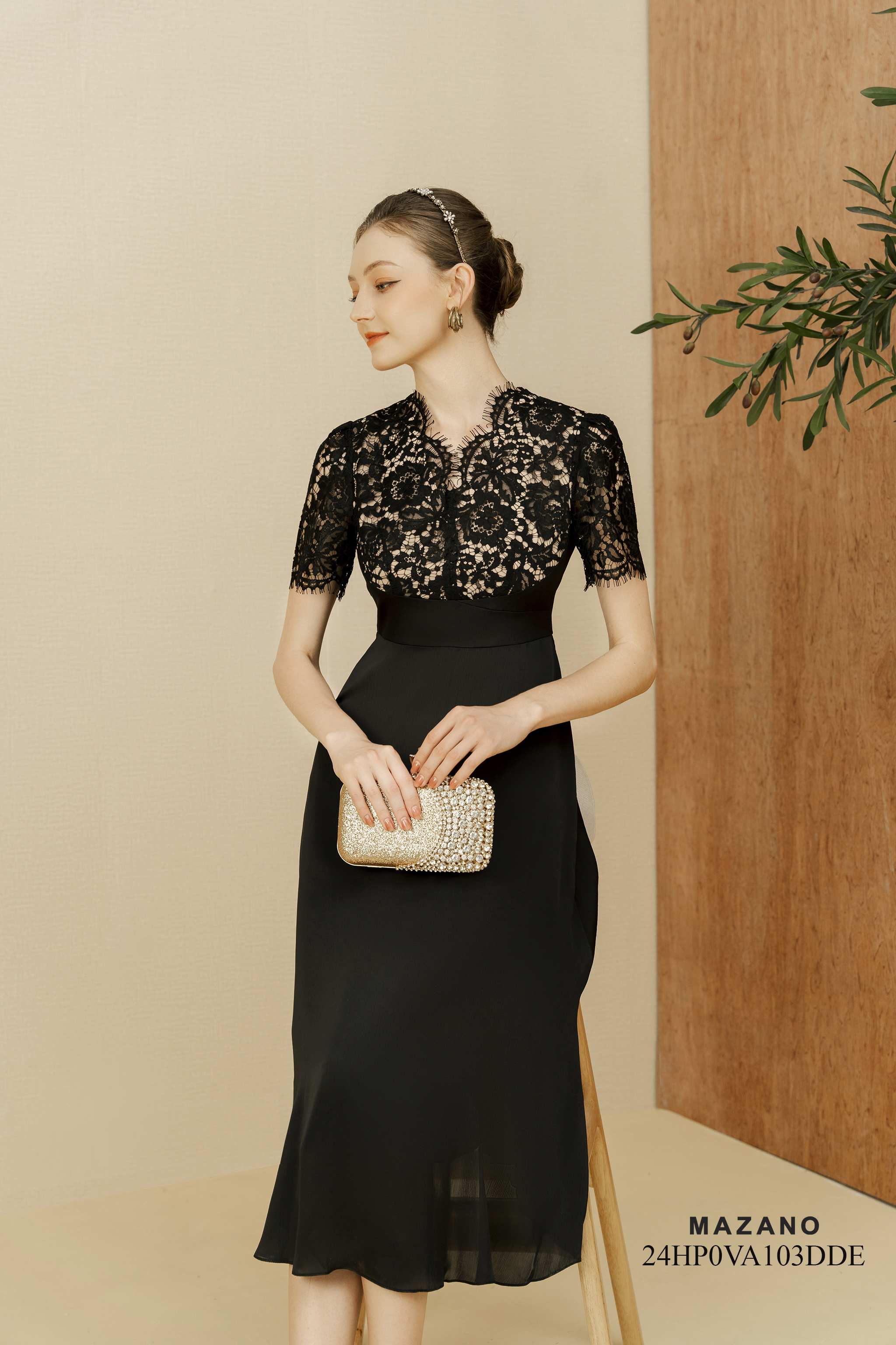 Đầm tiệc phối ren sang trọng_thumbnail_3