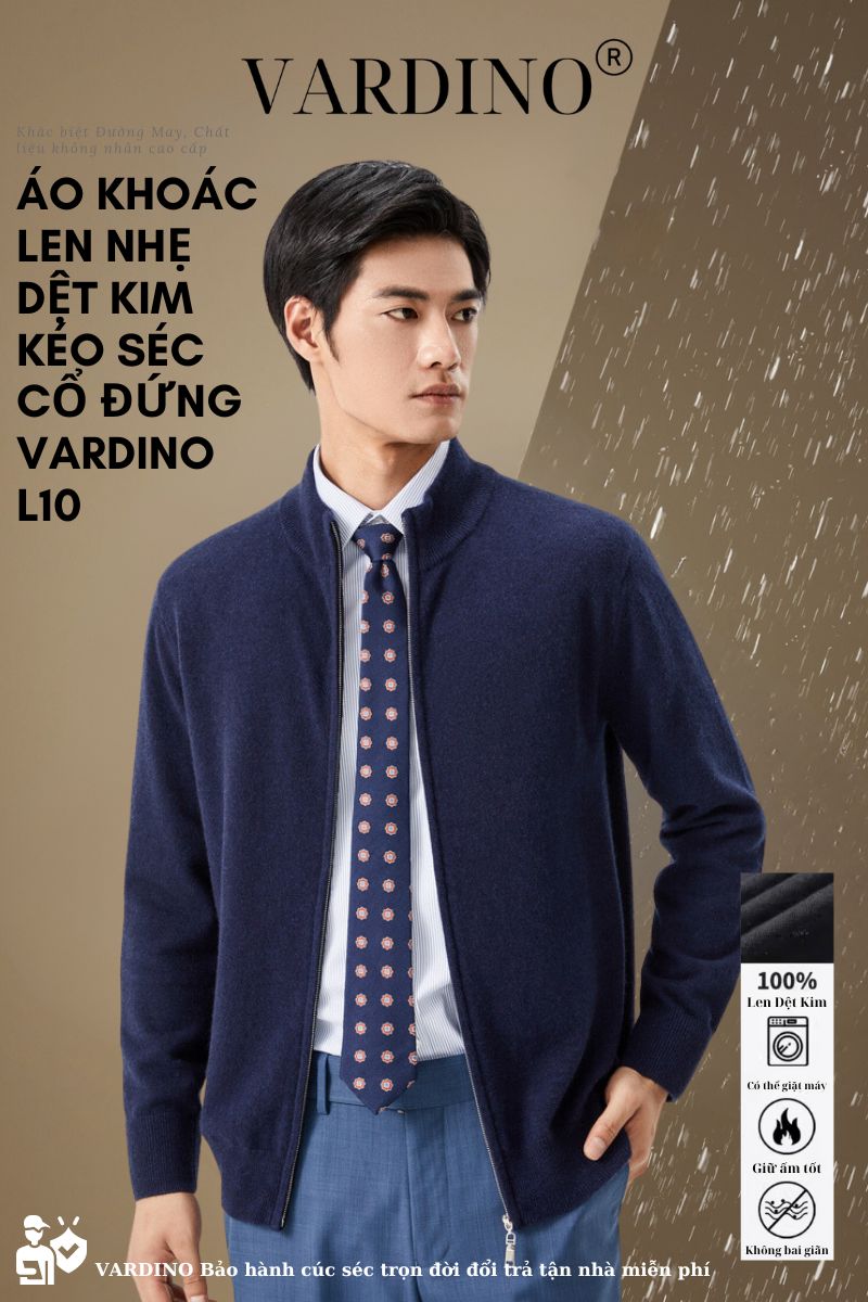 Áo khoác len kéo séc Vardino L10_thumbnail_0
