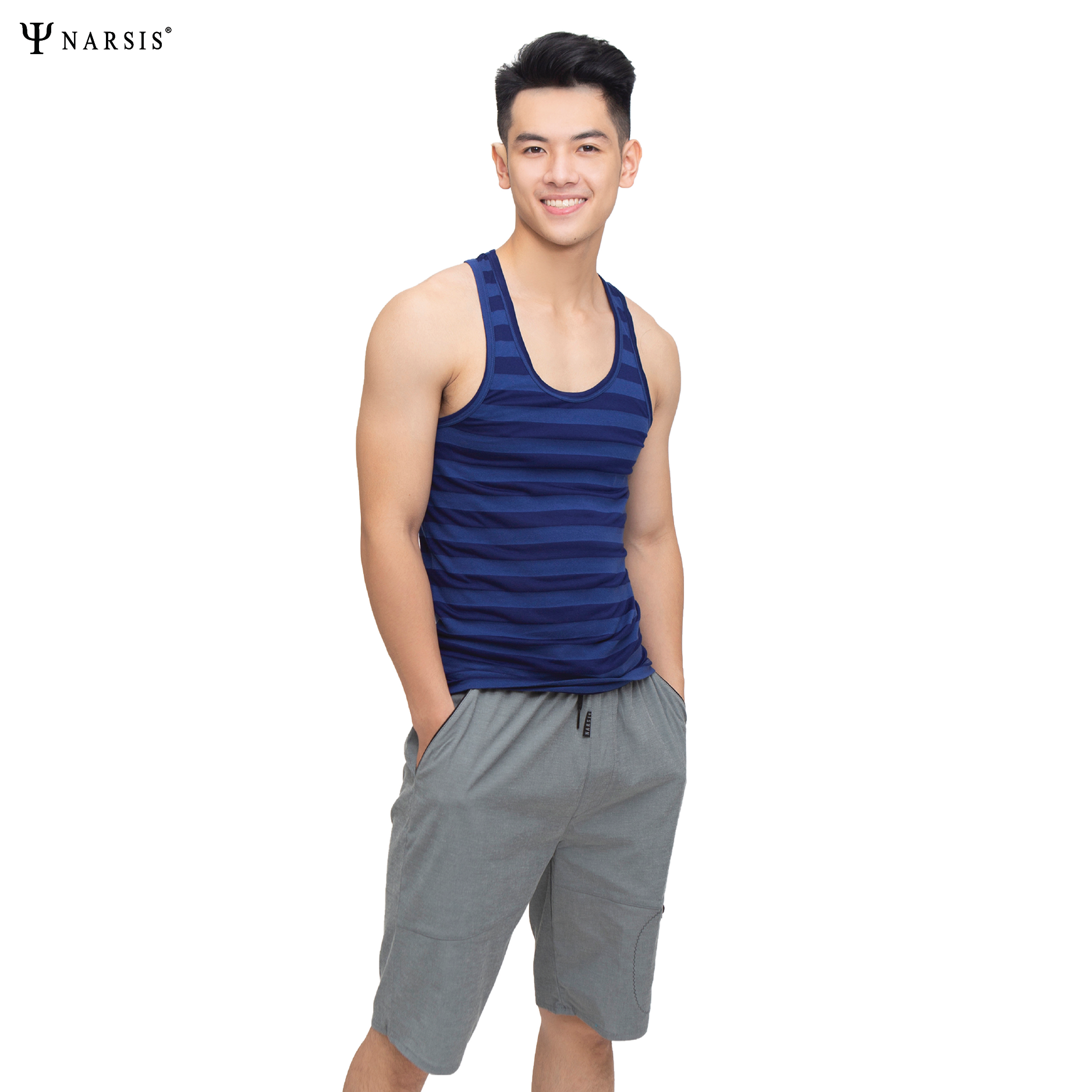 ÁO MAY Ô NAM D4037 NARSIS VẢI COTTON MỀM MẠI, CO GIÃN TỐT, VẢI THOẢI MÁI VẬN ĐỘNG, HÚT ẨM TỐT_thumbnail_2