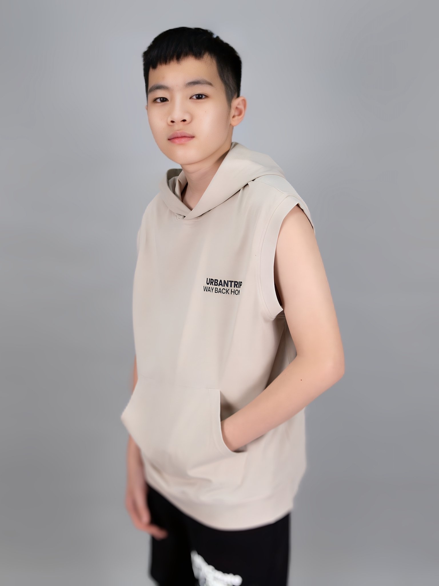 Áo sát nách có mũ màu be Sliproad_thumbnail_3