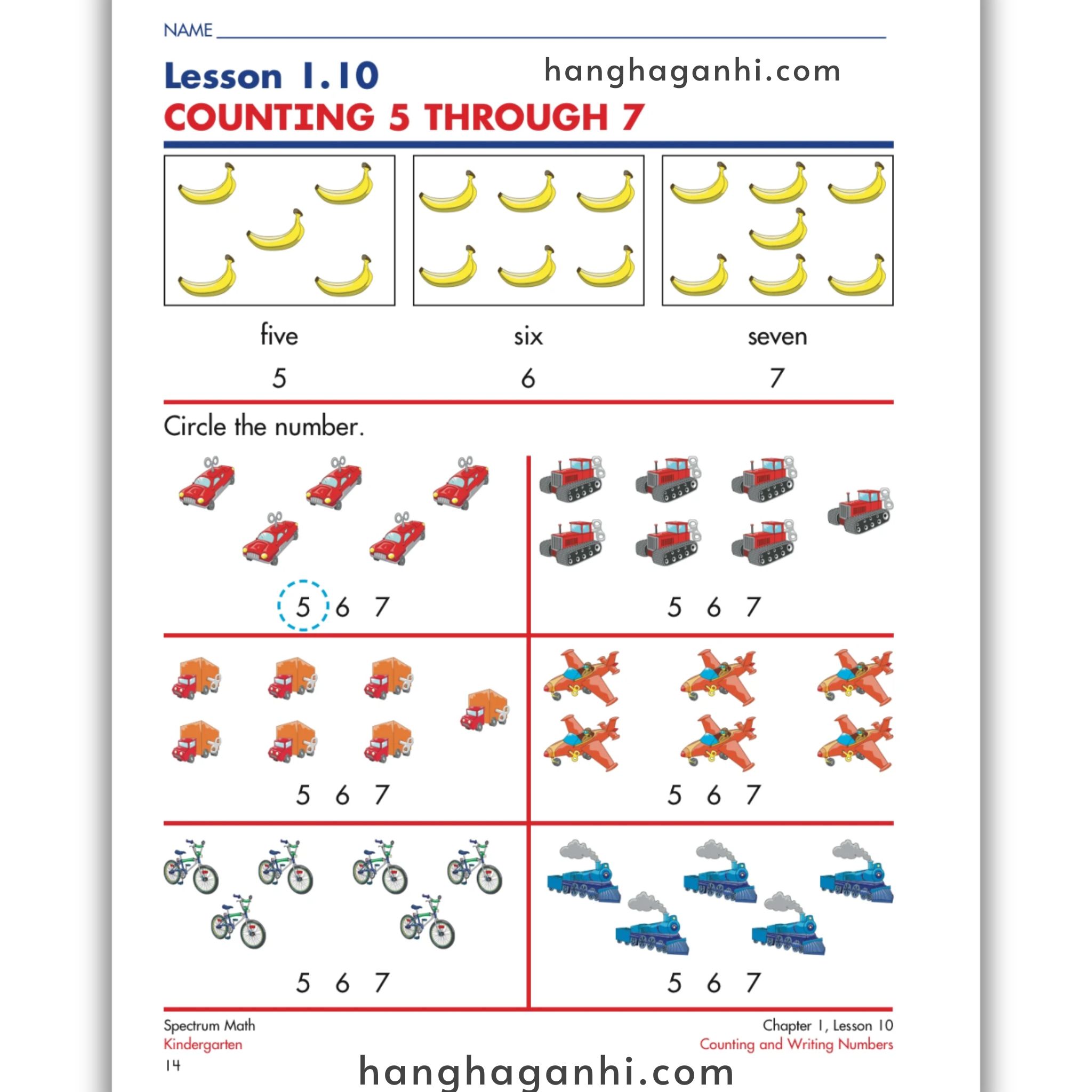 Spectrum Math Workbook Grade K- Sách Toán Tiếng Anh cho bé tiền tiểu học_thumbnail_6