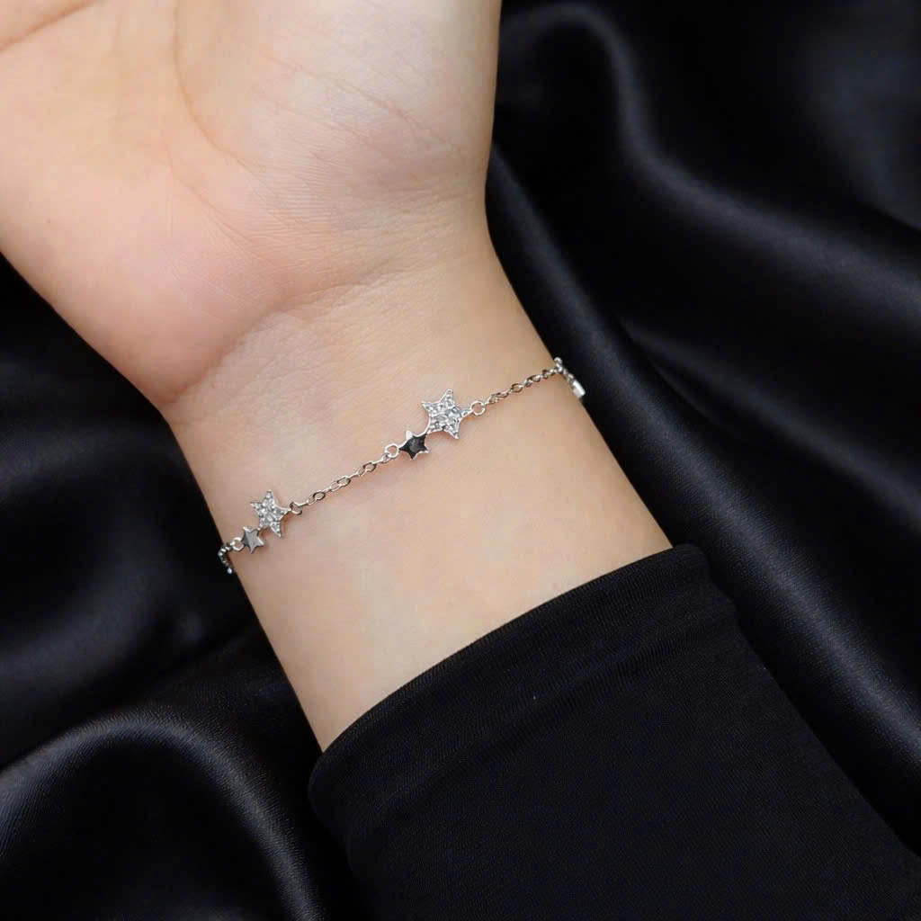 Vòng tay bạc xi bạch kim nhiều sao_thumbnail_1