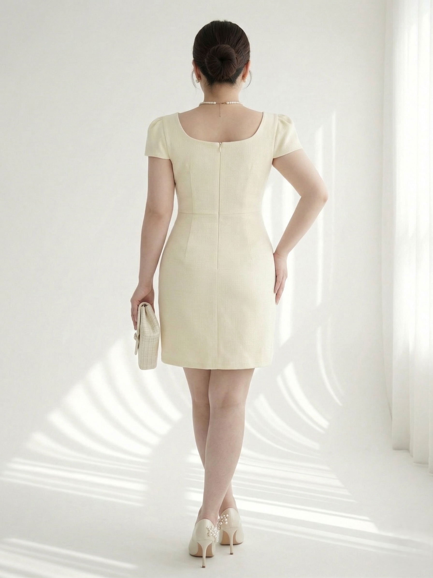 BIGSIZE- Đầm dáng A phối túi V-DA187_thumbnail_3