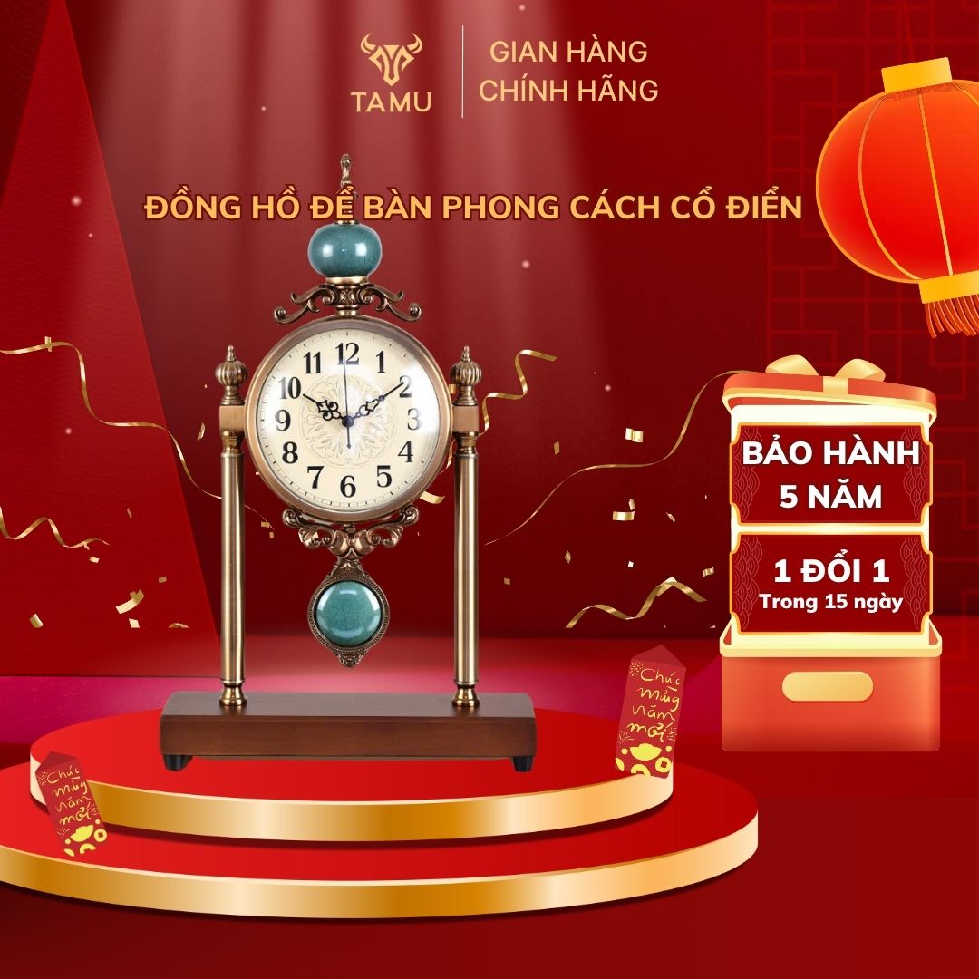 Đồng Hồ Để Bàn Phong Cách Cổ Điển