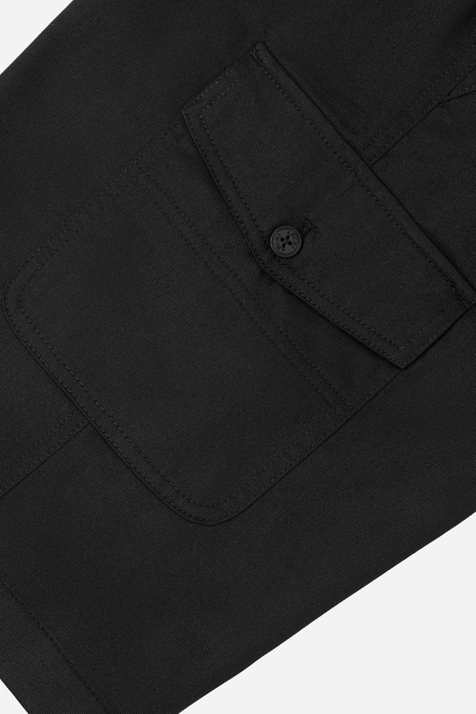 Quần Soọc Kaki Túi Hộp Nam Trung Niên ANCHI Dáng Suông Dài Qua Gối Màu Đen_thumbnail_7