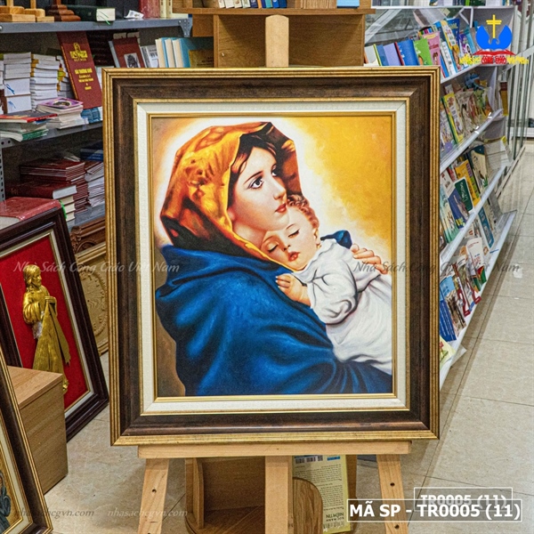 Tranh Canvas Mẹ bế Chúa vẽ đẩy 54x60cm_thumbnail_2