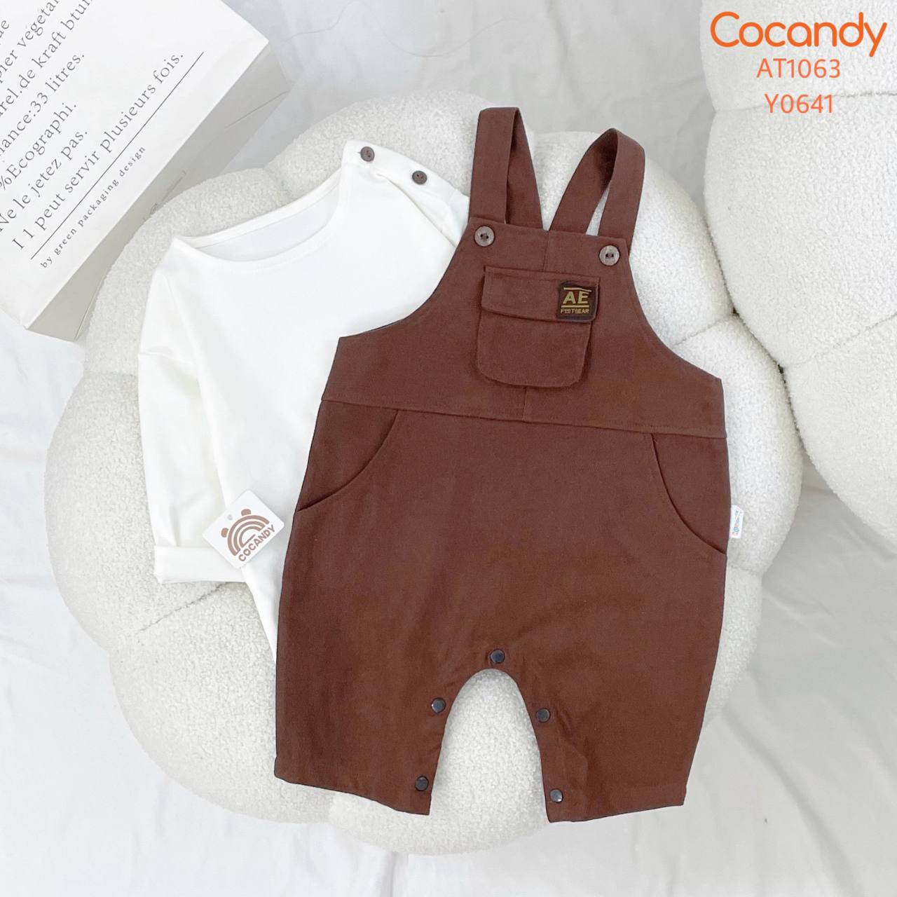 Yếm quần nhung NÂU ĐẬM túi ngực_thumbnail_2