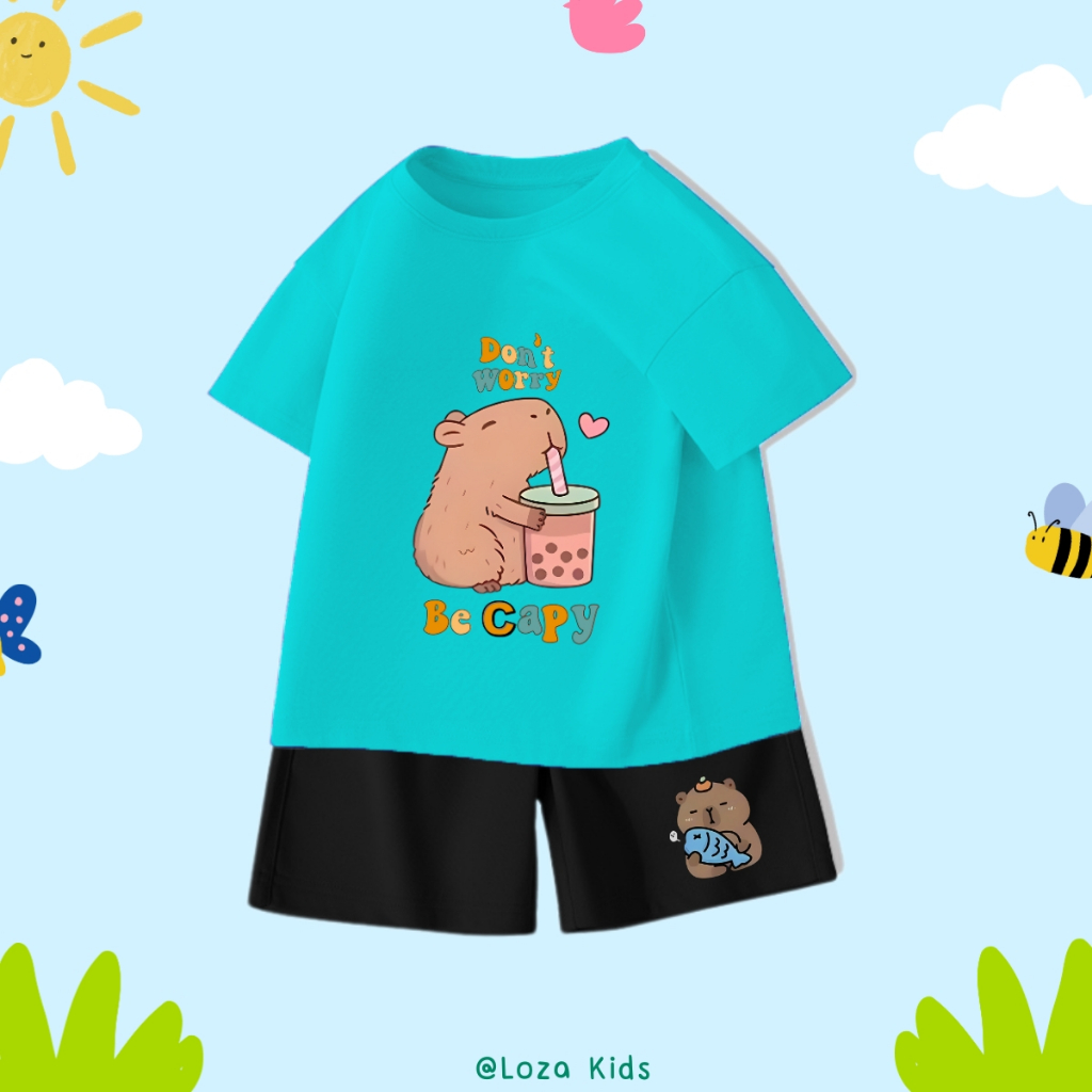Bộ quần áo bé  trai in hình Capybara - Loza Kids SB114_thumbnail_6