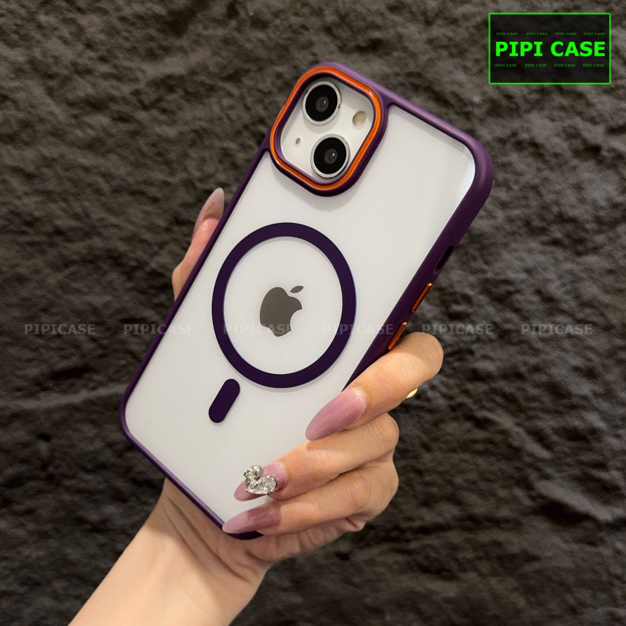 Ốp Lưng iPhone 14 Plus - KM Color - Tím
