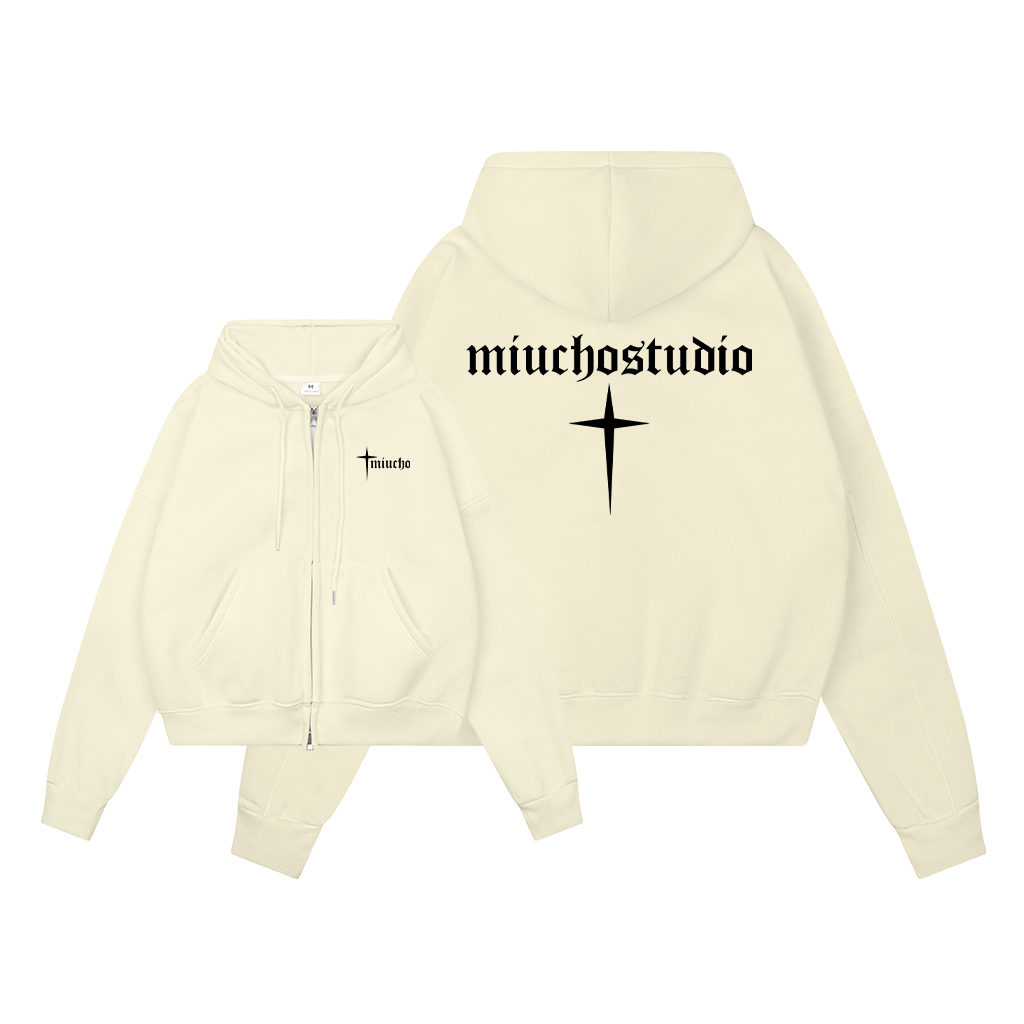 Áo hoodie zip nam localbrand form boxy HXD1612 Miucho Club vải nỉ bông dày dặn in basic_thumbnail_2
