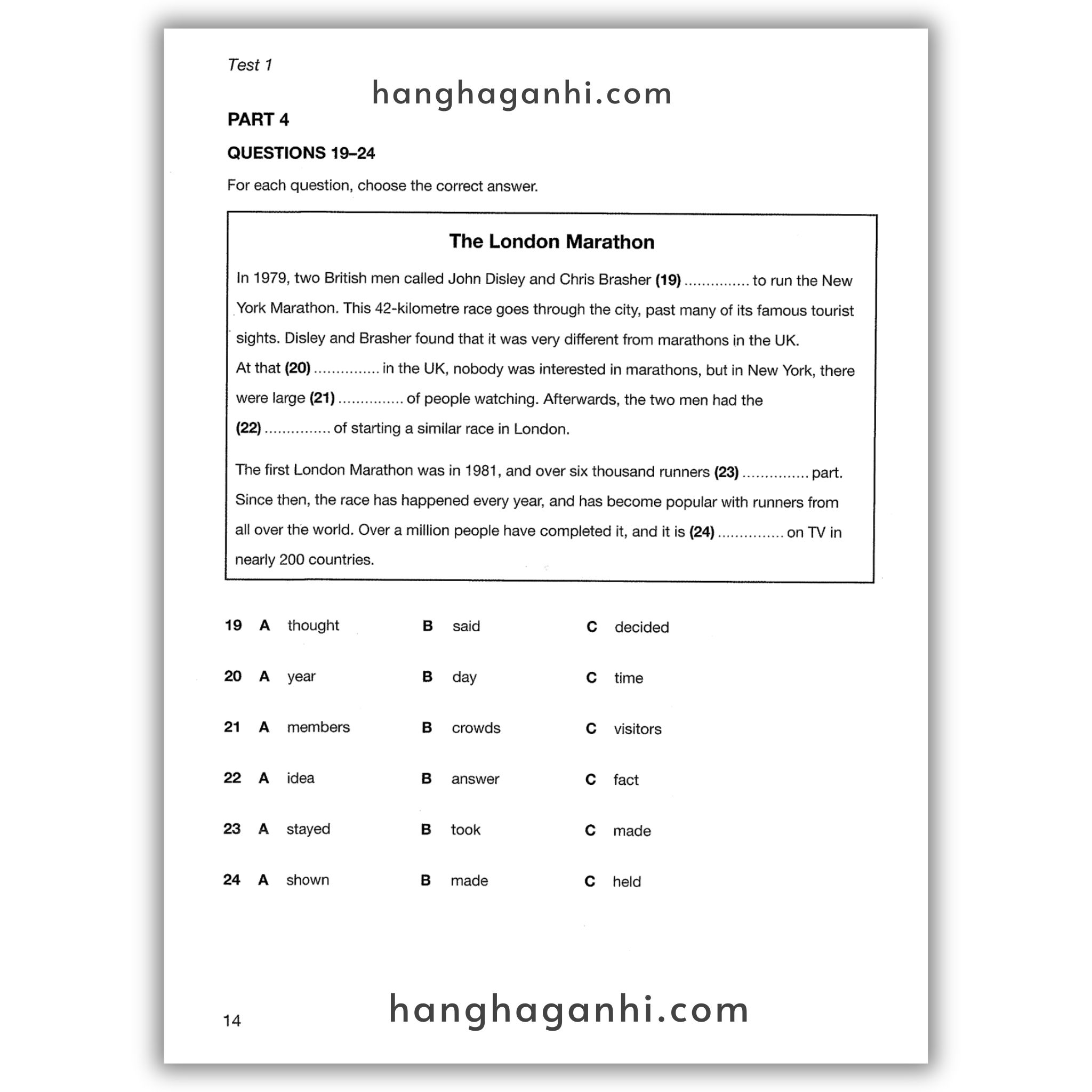 A2 Key 1 for the Revised 2020 Exam Student’s Book with Answers with Audio: Authentic Practice Tests (KET Practice Tests)_thumbnail_4