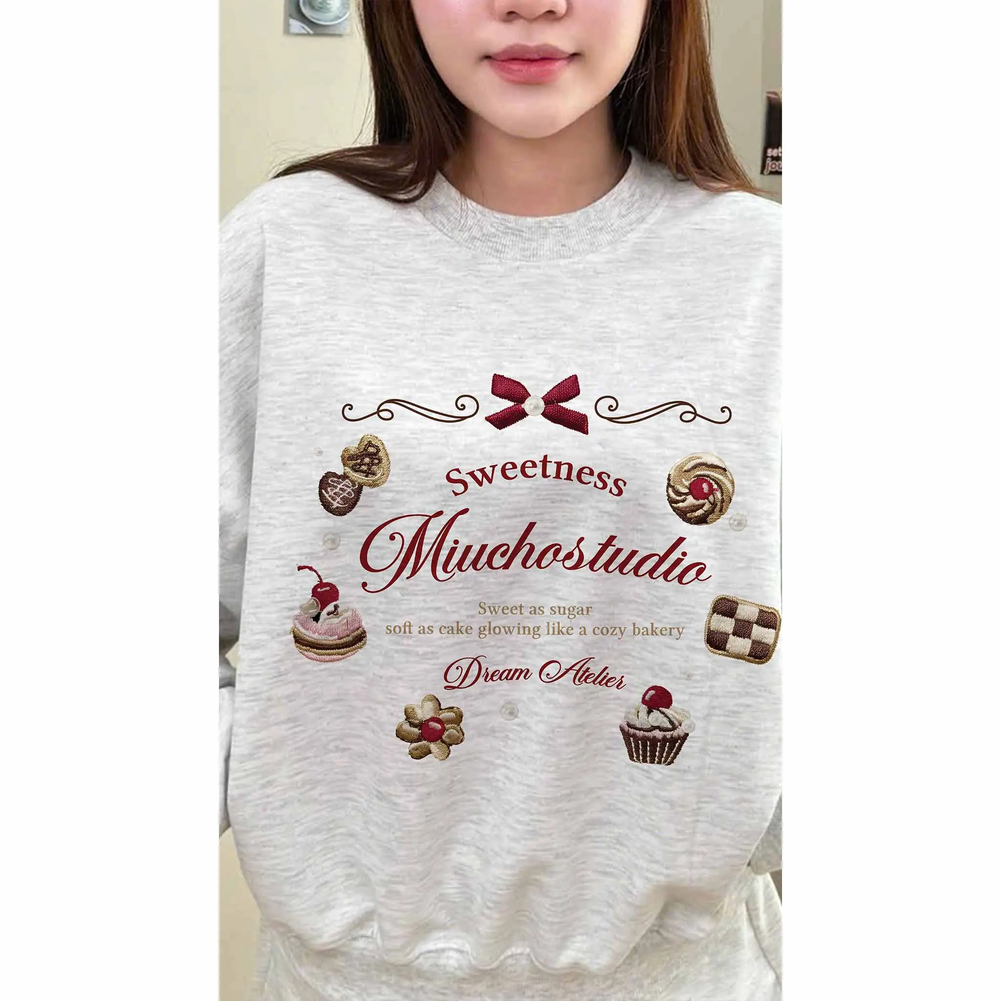 Áo Sweater nữ form boxy Miucho vải nỉ 2 da thoáng mát thấm hút tốt Giáng Sinh in mix 2846_thumbnail_6