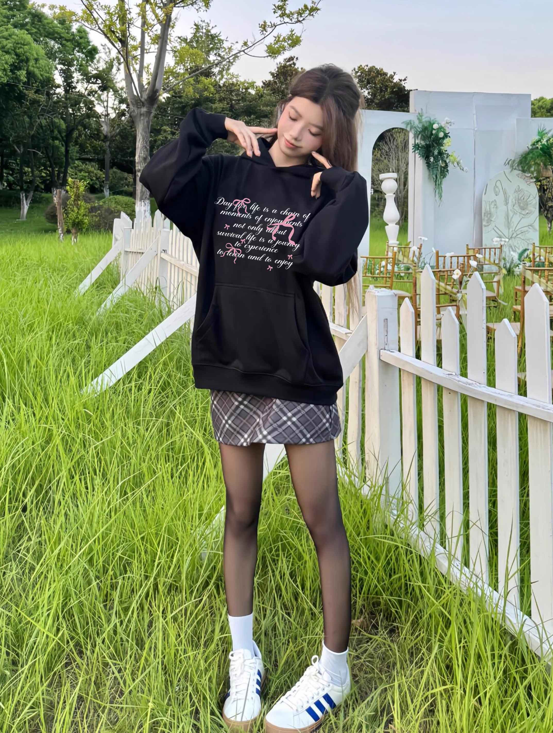 Áo hoodie nữ form rộng dày dặn vải nỉ chân cua HDD1642 Miucho in basic_thumbnail_4