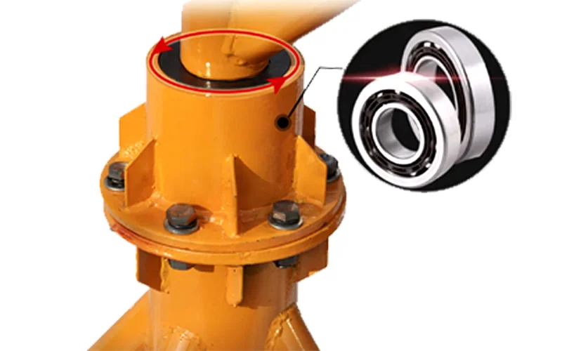 Khung cẩu xoay 360 độ, Tải trọng 500kg, 1 Tấn gắn các loại máy tời xây dựng (chưa kèm tời)_thumbnail_8