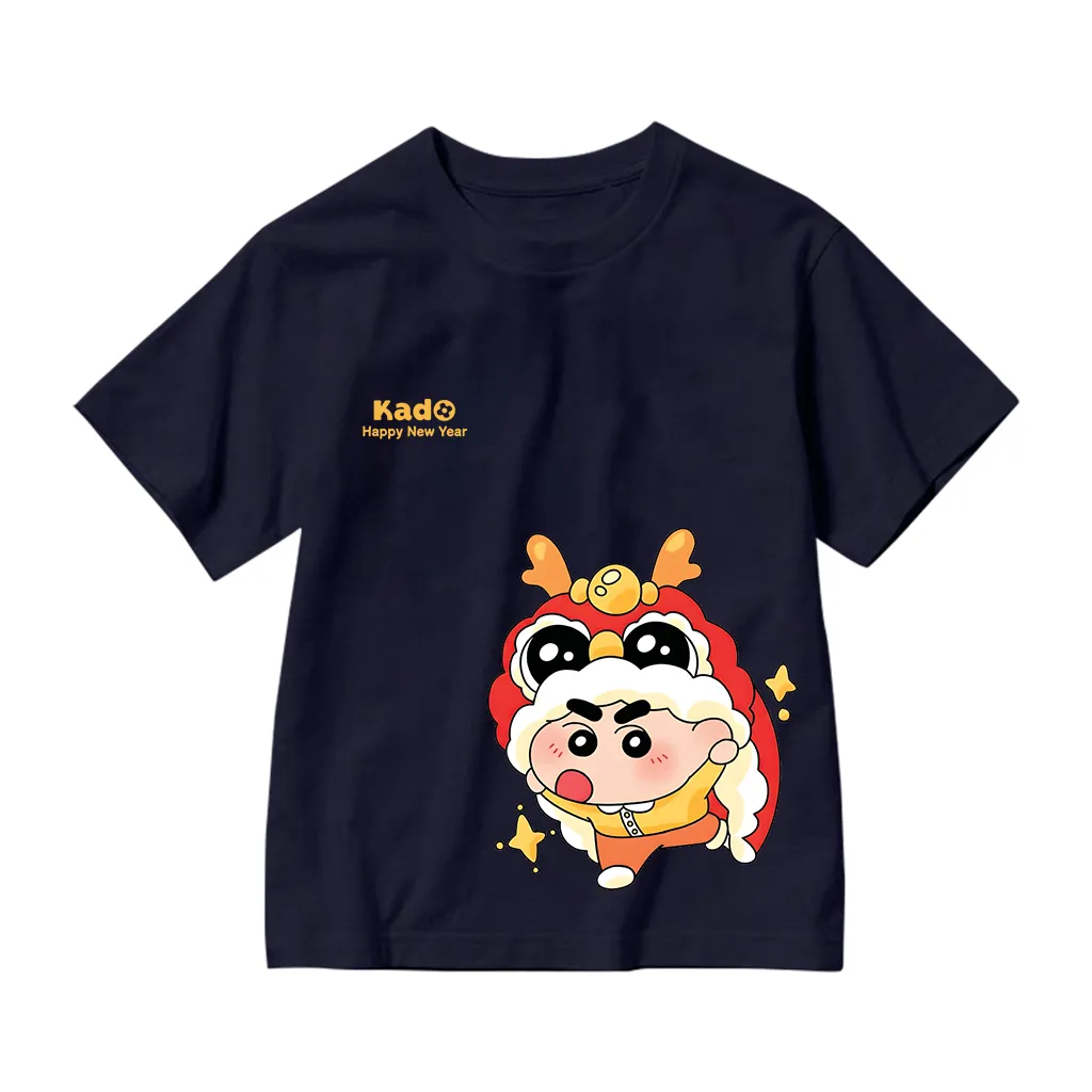 Áo thun cho bé Kado vải cotton thoáng mát tay ngắn cổ tròn Happy New Year in artwork 2856_thumbnail_16