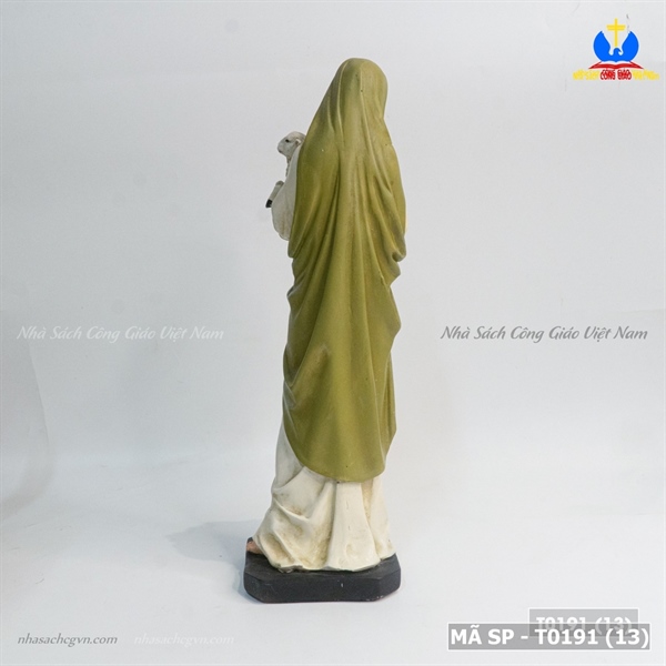 Tượng Mẹ bồng Chúa chiên 30cm_thumbnail_1
