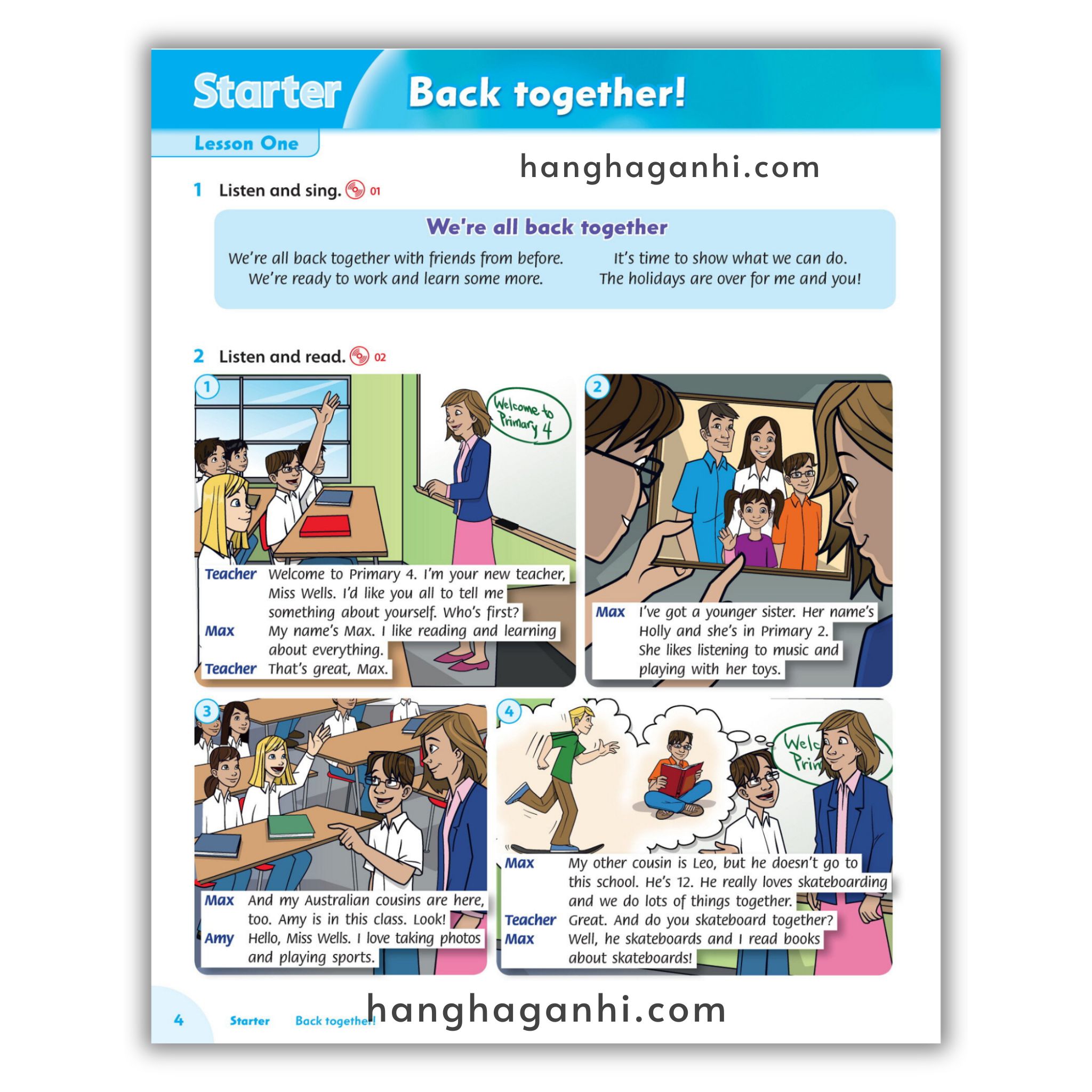Bộ sách Family and Friends Level 4 (2nd , Student book và Work book) – Tặng kèm file nghe_thumbnail_19