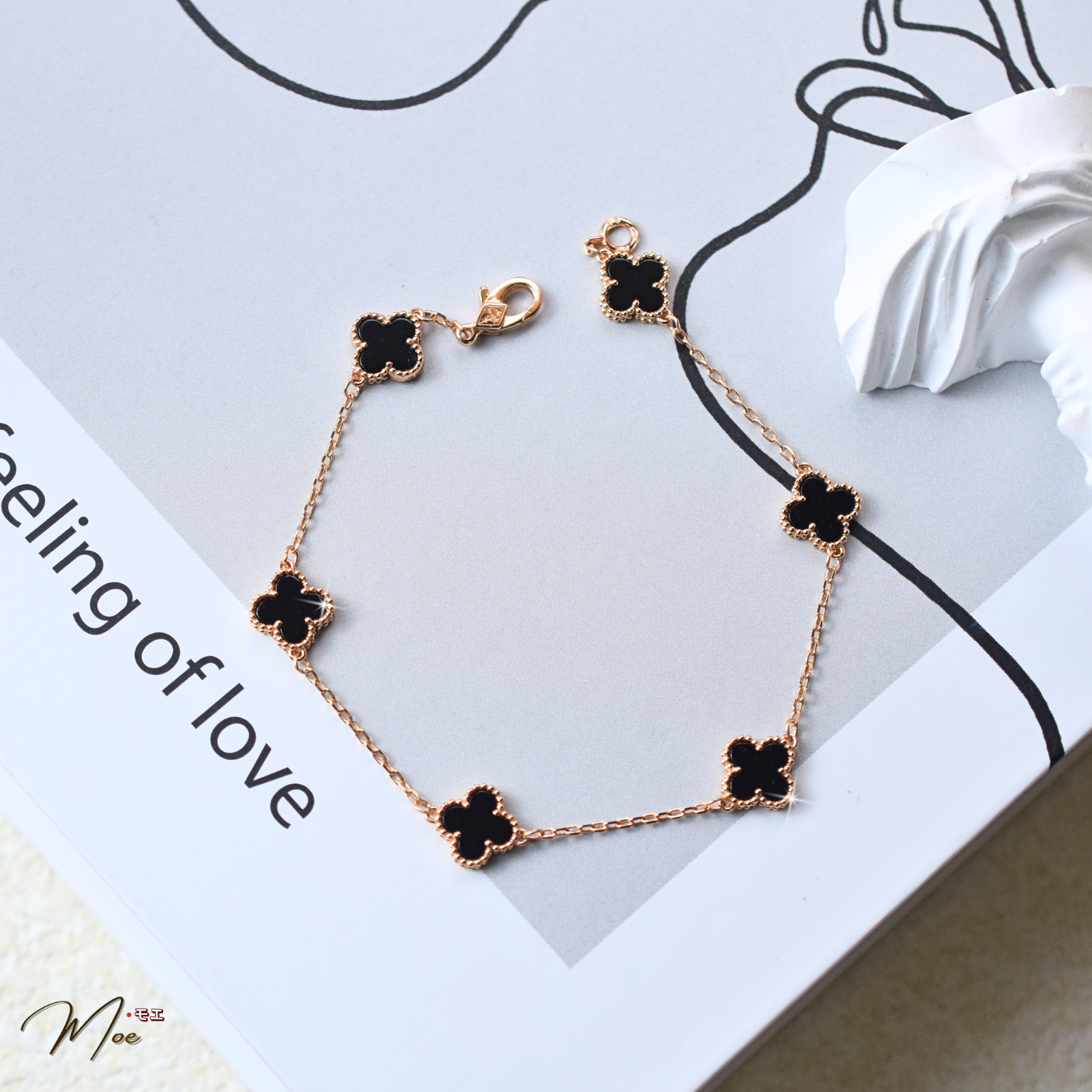 VT3 - VCA Lắc 6 lá đen 9mm xi vàng hồng_thumbnail_1