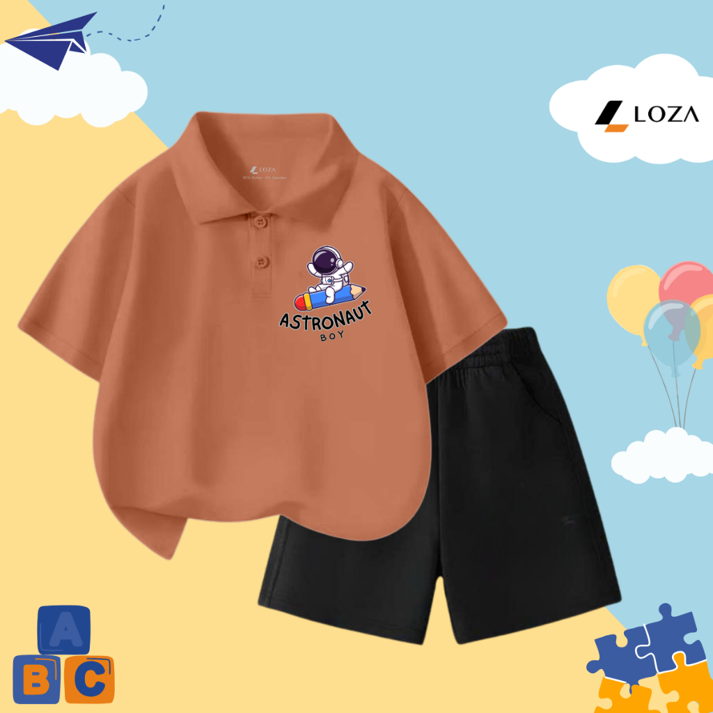 Bộ cộc bé trai in hình Phi hành gia - Loza Kids BO298_thumbnail_4
