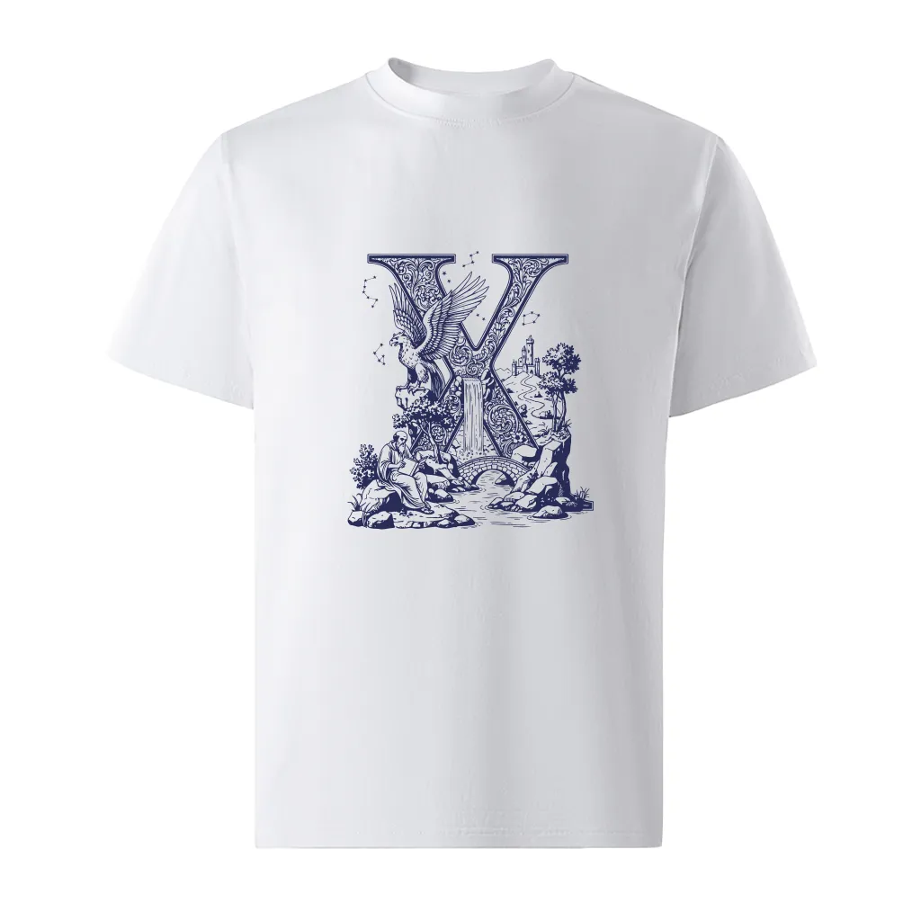 Áo phông form rộng Miucho Iconic vải cotton thoáng mát co giãn 2 chiều chữ X in artwork 2768_thumbnail_0