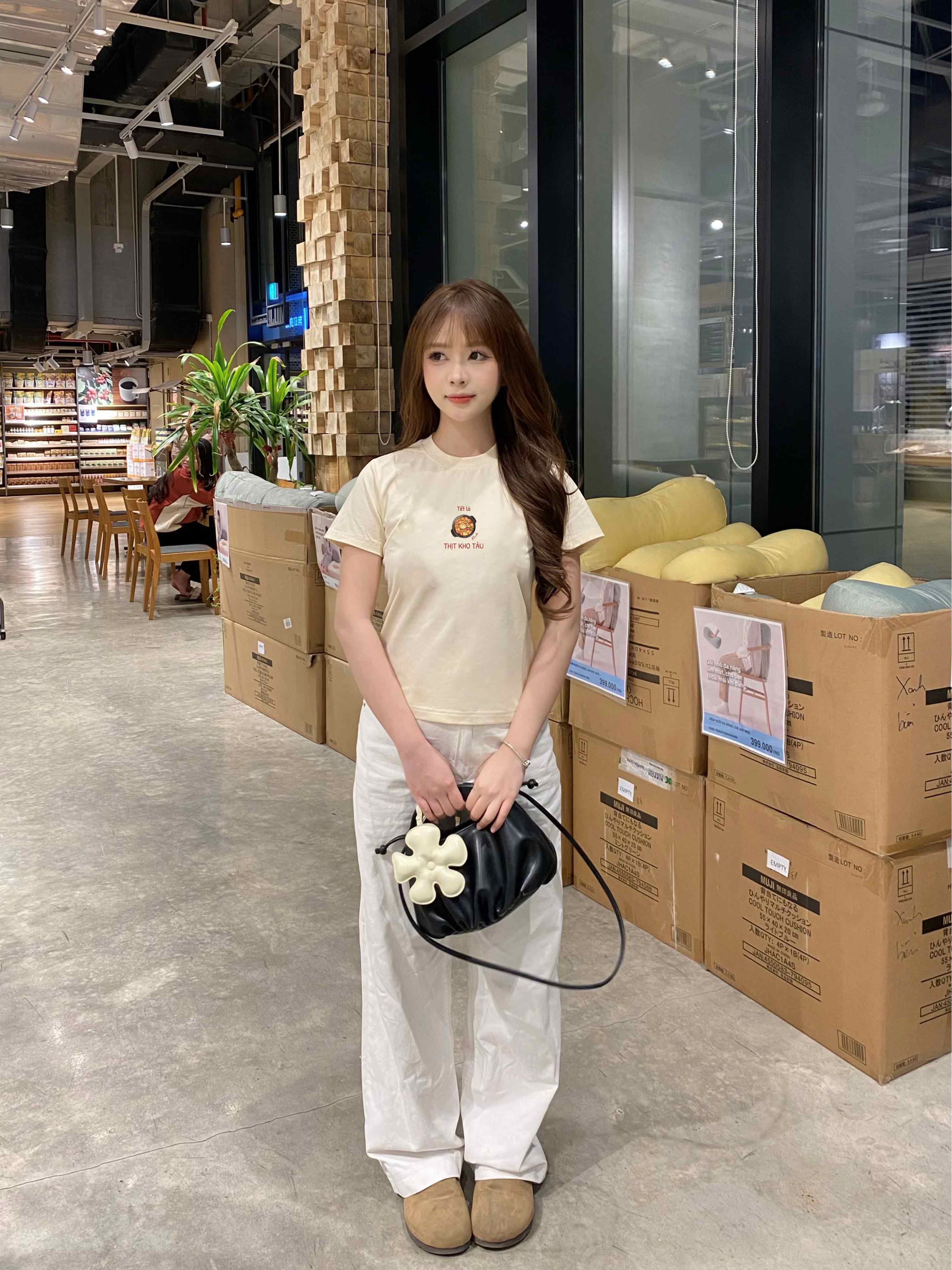 Áo baby tee tết cổ tròn chất vải cotton 4c co giãn thoáng mát 1846 Miucho in mix_thumbnail_6