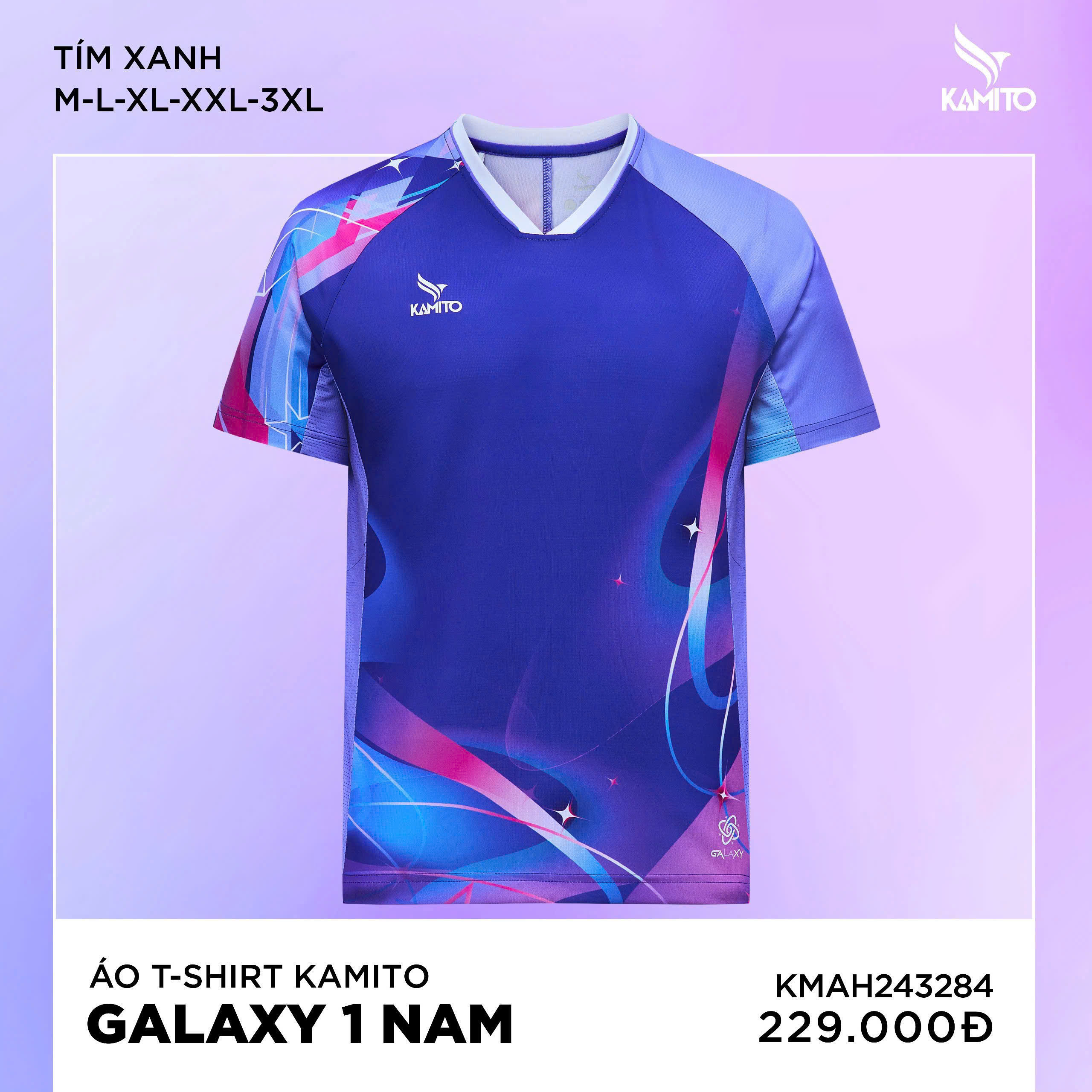 Áo cầu lông/pickleball kamito galaxy 1 - Chính hãng (nhận đặt từ 5 áo)_thumbnail_1
