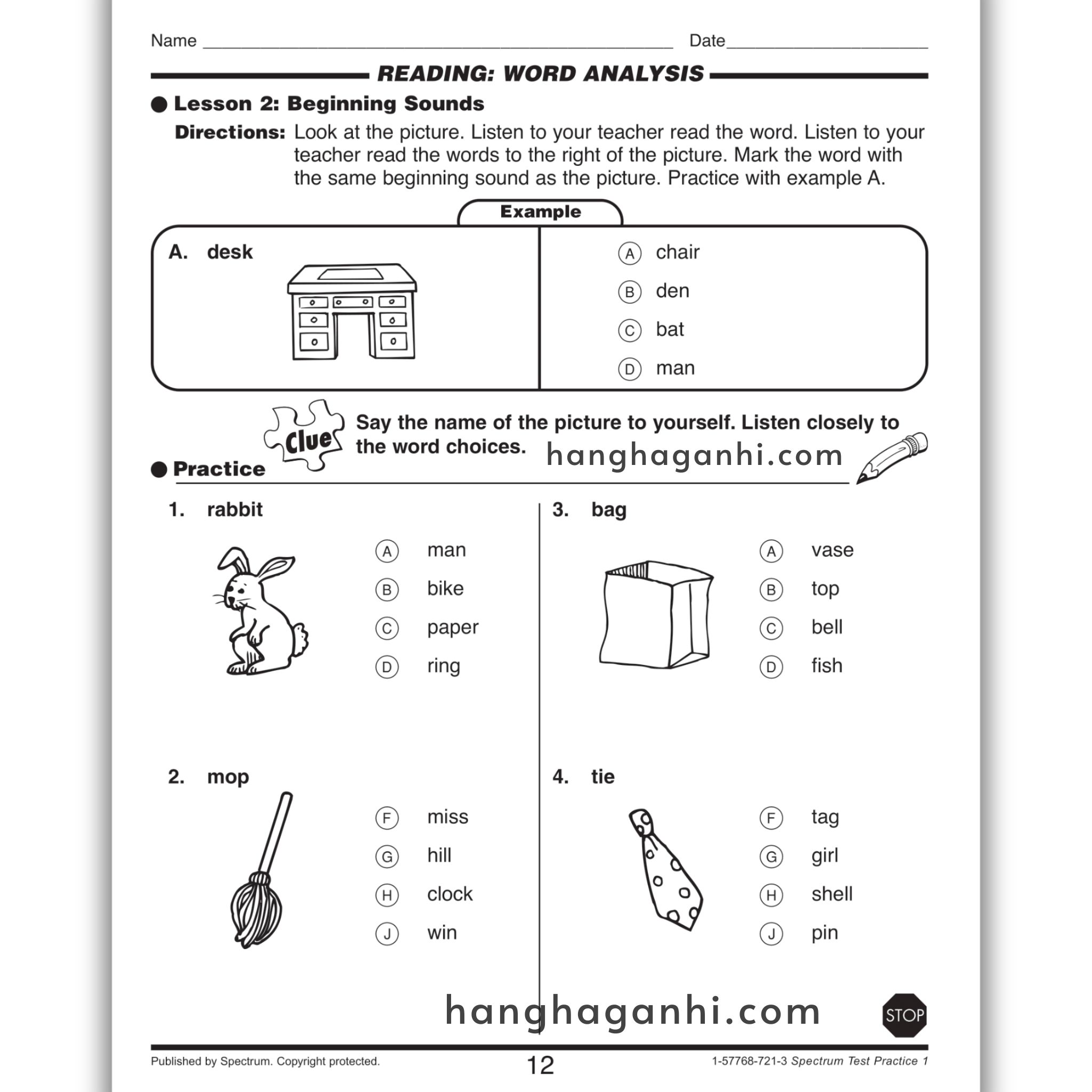 Sách Spectrum Test Practice Workbook Grade 1_thumbnail_10