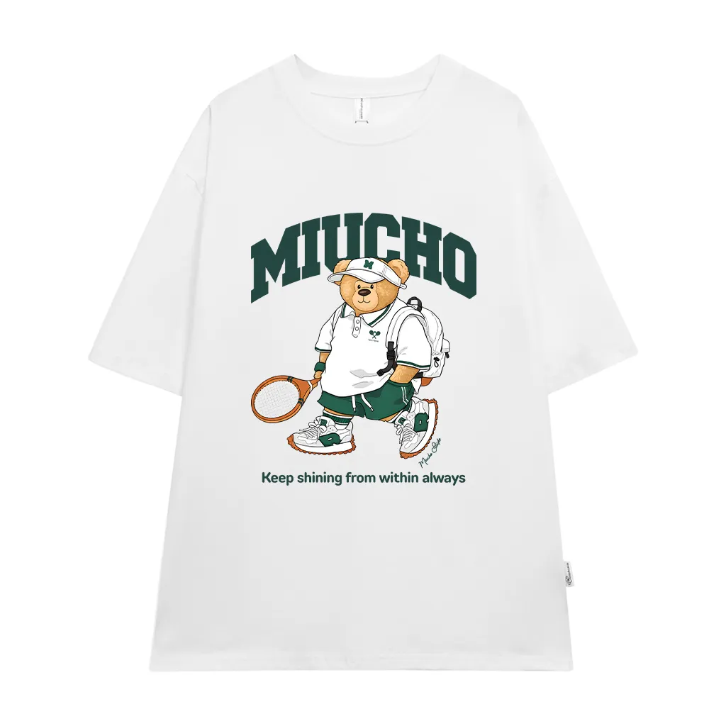 Áo thun form rộng Miucho Gấu Teddy 3111_thumbnail_0