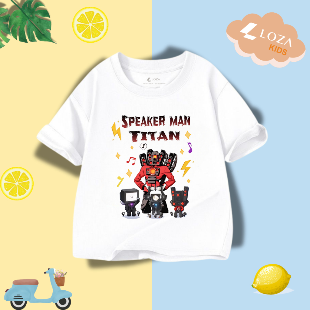 Áo thun bé trai in hình 'Skibidi' - Loza Kids  AT061_thumbnail_0