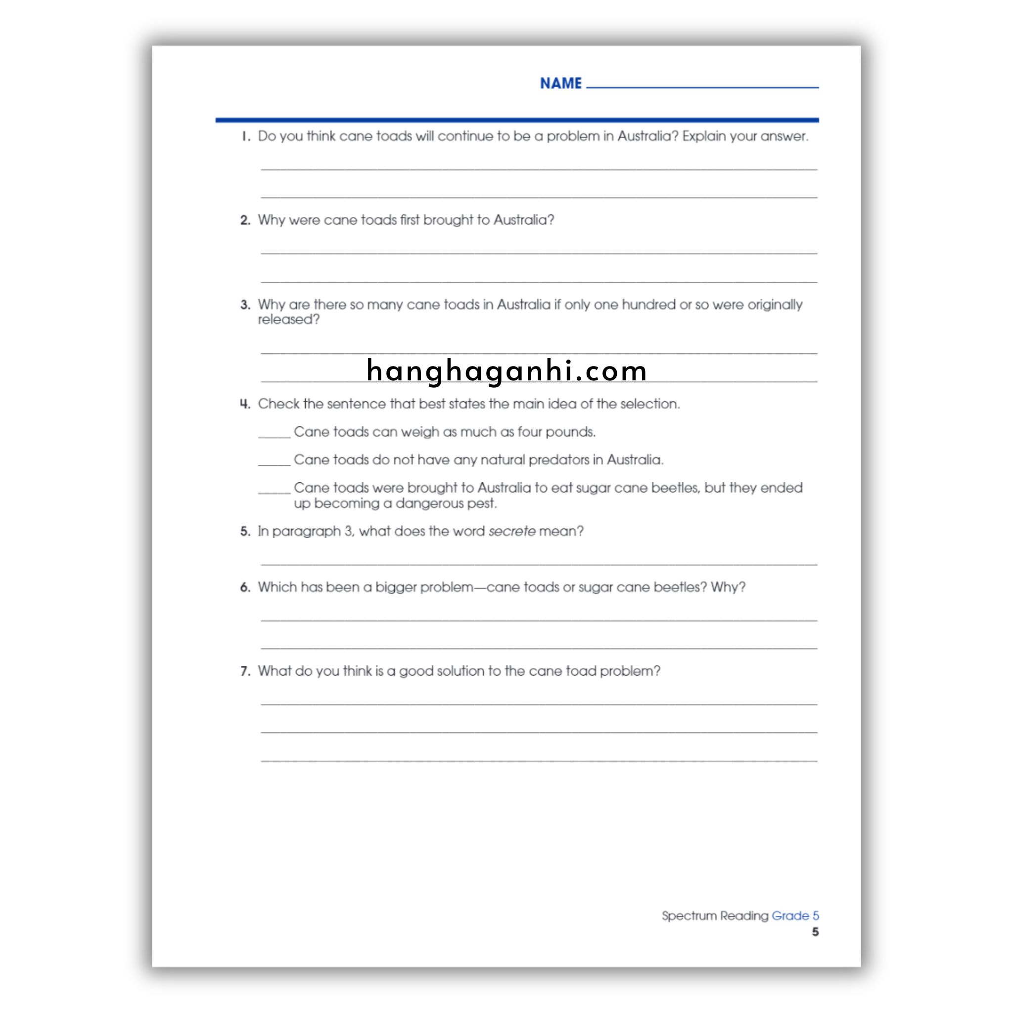 Sách Spectrum Reading Workbook Grade 5_thumbnail_2