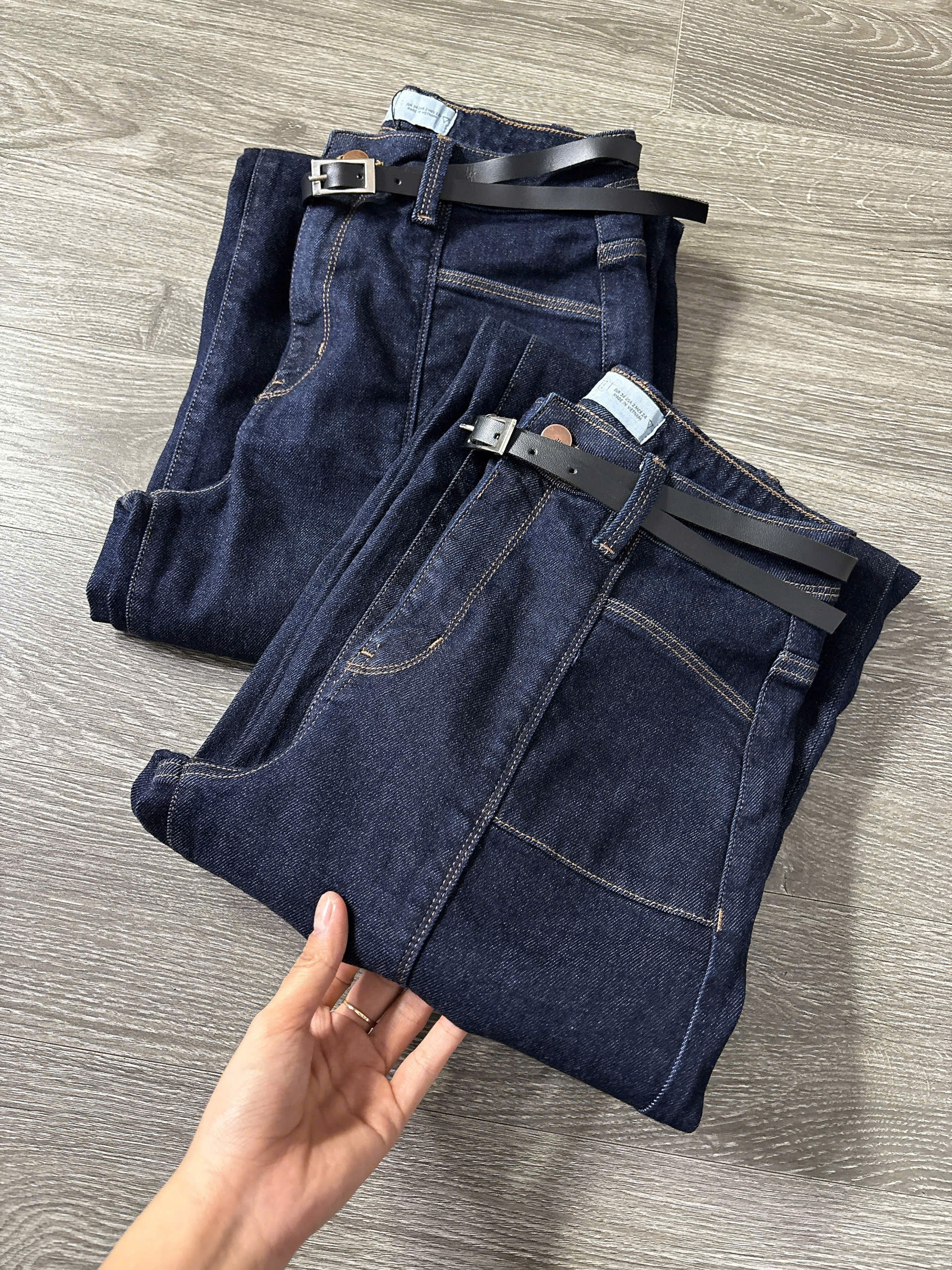 H21 QUẦN JEAN SUÔNG ĐẬM  (KÈM BELT)_thumbnail_14