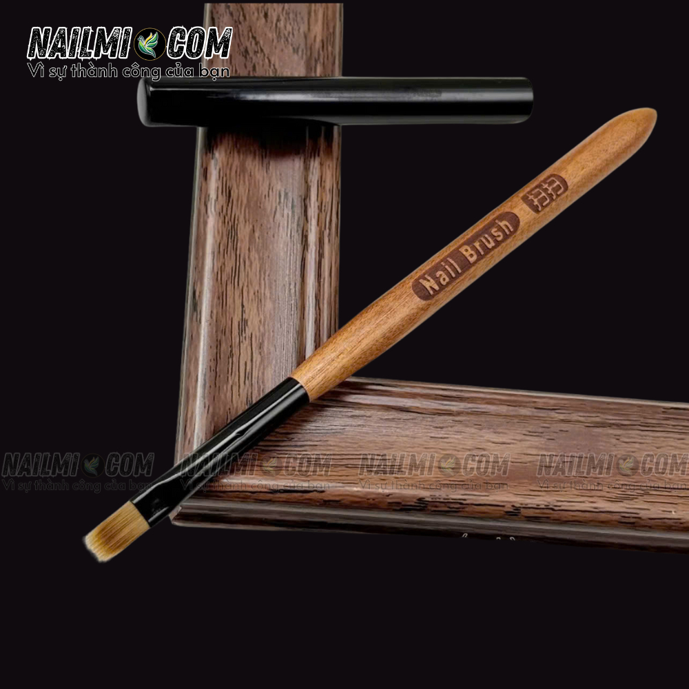 Cọ ombre - đầu dẹt lông thưa - Paula  - cán gỗ_thumbnail_1