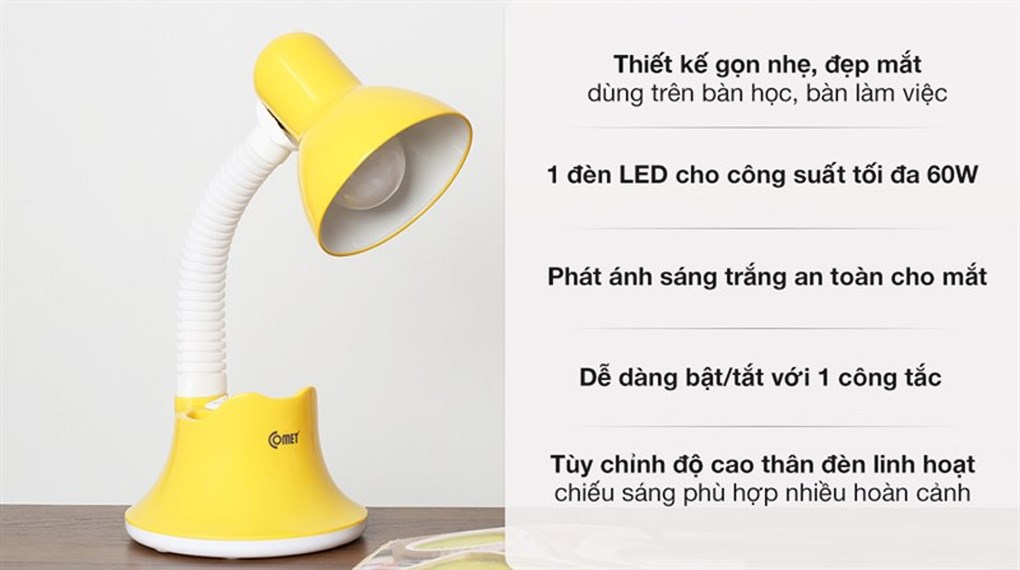 Đèn bàn hiệu Comet CT413