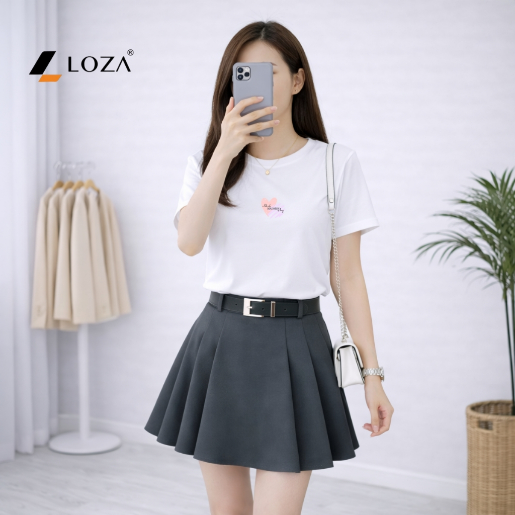 [Form vừa] Áo phông nữ dáng vừa hình trái tim - Loza VT8468_thumbnail_6