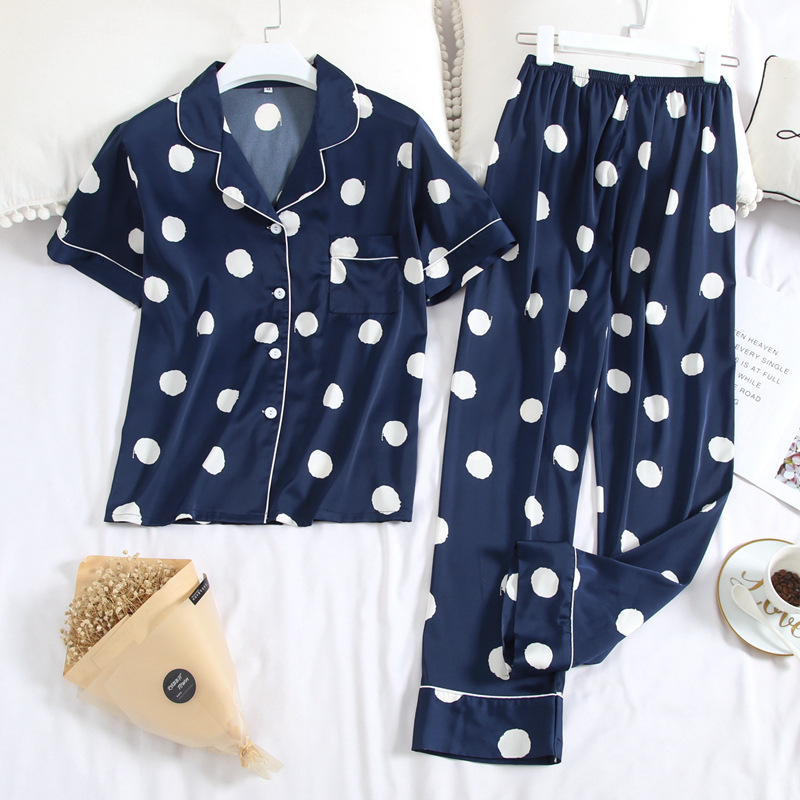 N24B Pijama cộc dài chấm bi nhiều màu_thumbnail_1