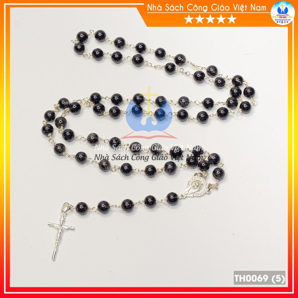 Chuỗi 50 đá đen mix bạc TH0069_thumbnail_0