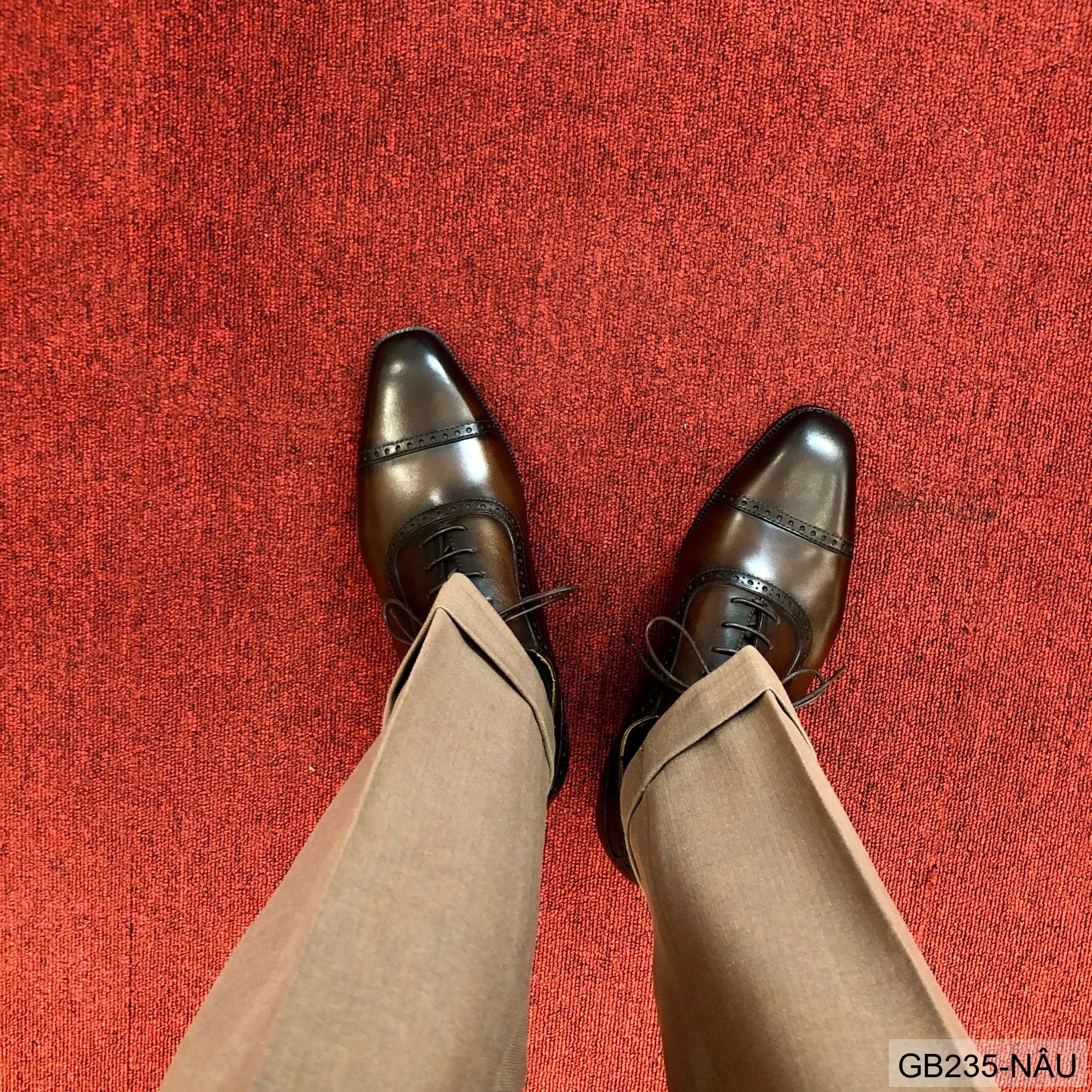 GB235 - Giày Oxford Nam Da Bò Phong Cách Anh Quốc, Thiết Kế Đục Lỗ Tinh Tế, Chống Trượt Thoáng Khí_thumbnail_18