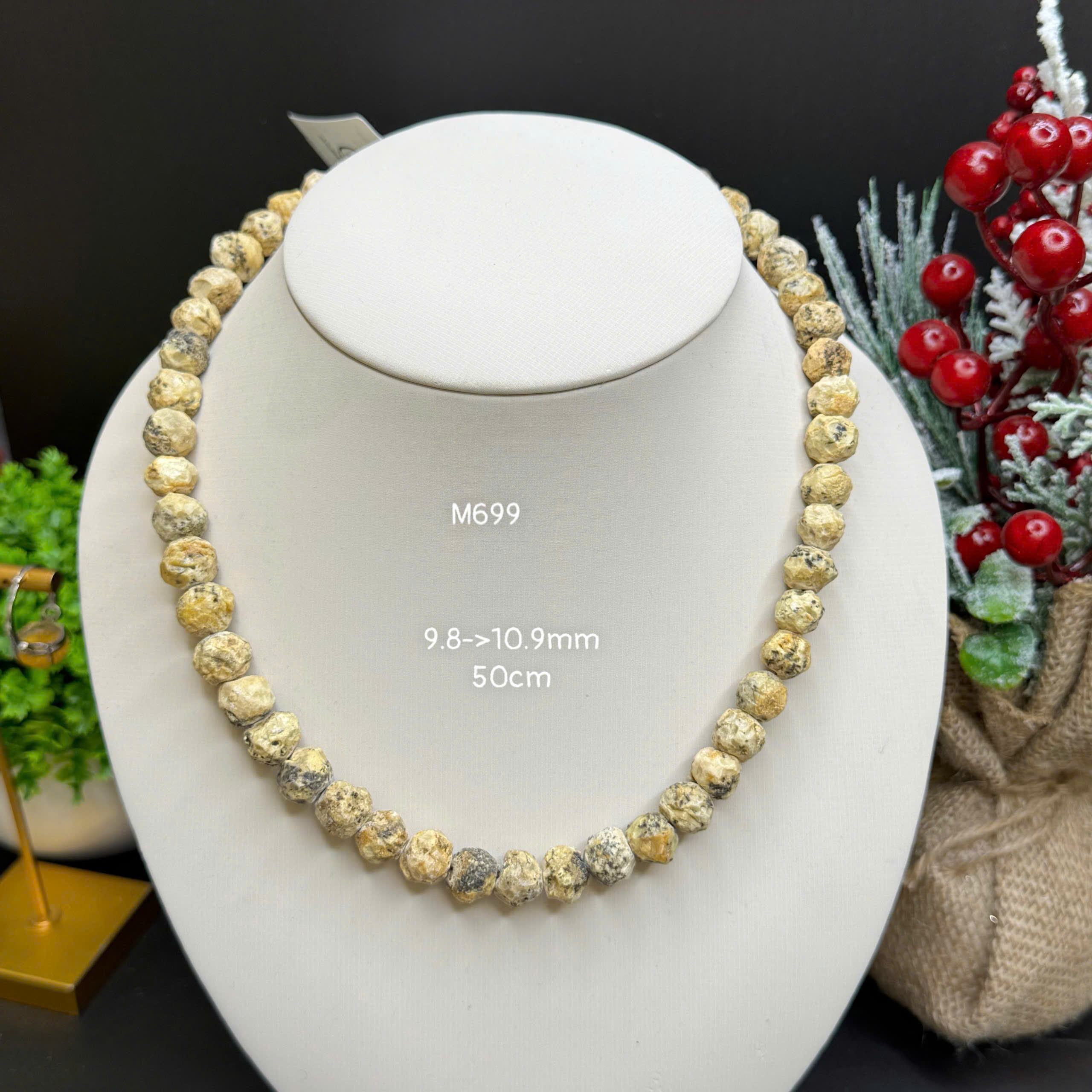 Vòng Cổ Thô Mộc Sáp Cắt Giác - M699