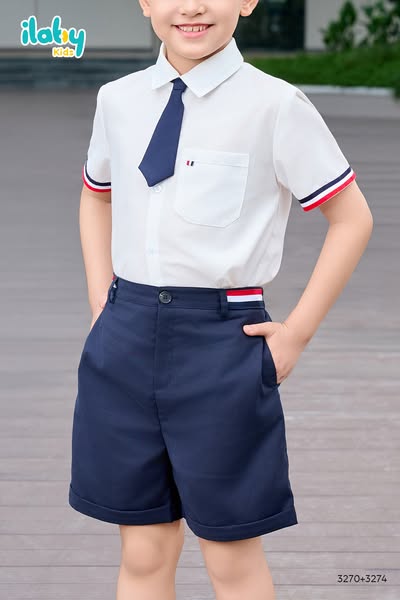 Quần short phối dây màu cạp trước