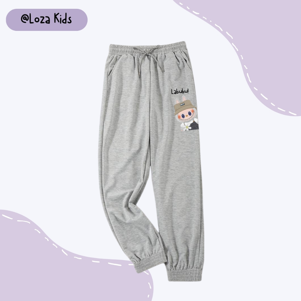 Quần dài bé trai in hình Labubu - Quần thu đông bé trai size 15-40kg Loza Kids QTU001_thumbnail_5