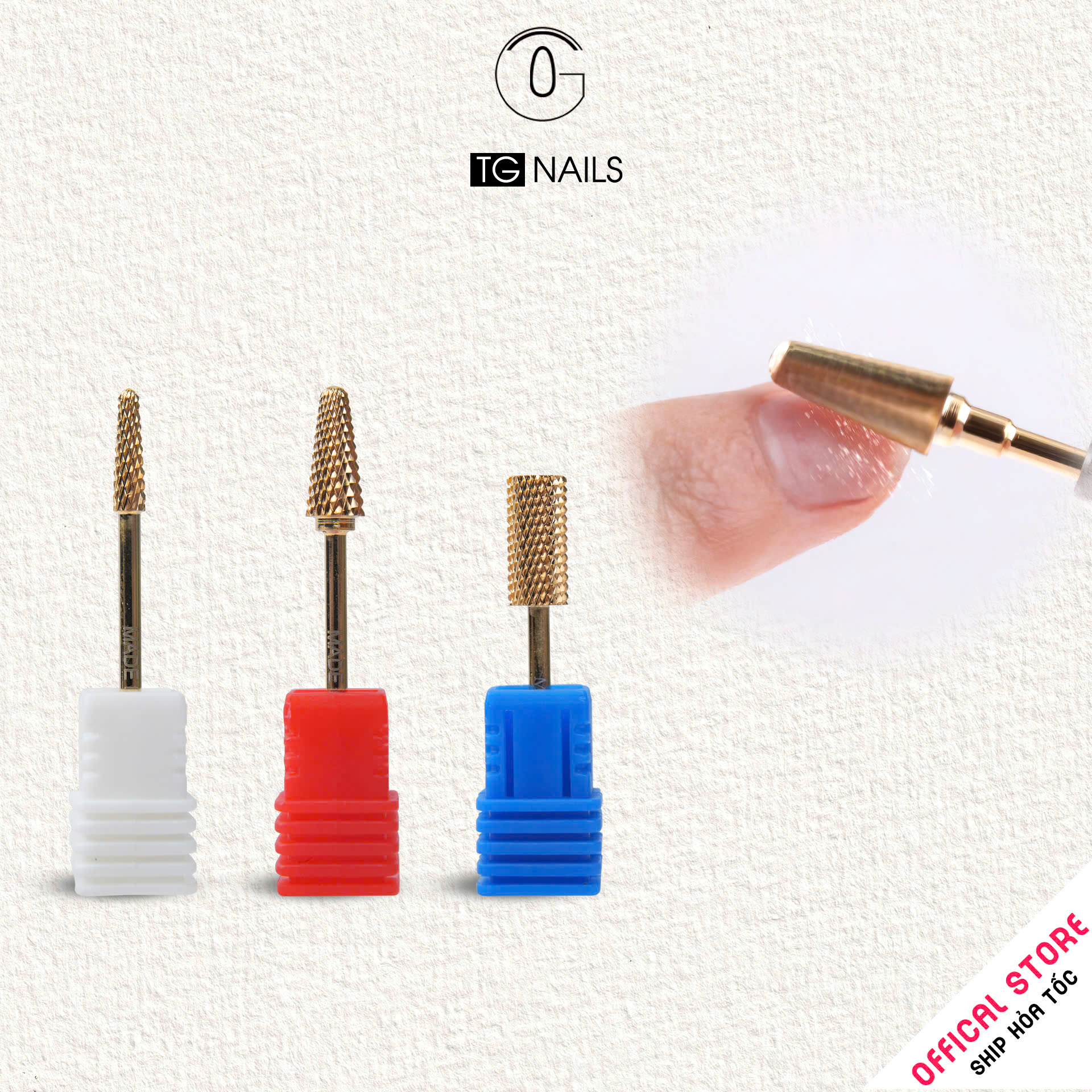 Đầu mài móng Mỹ màu vàng