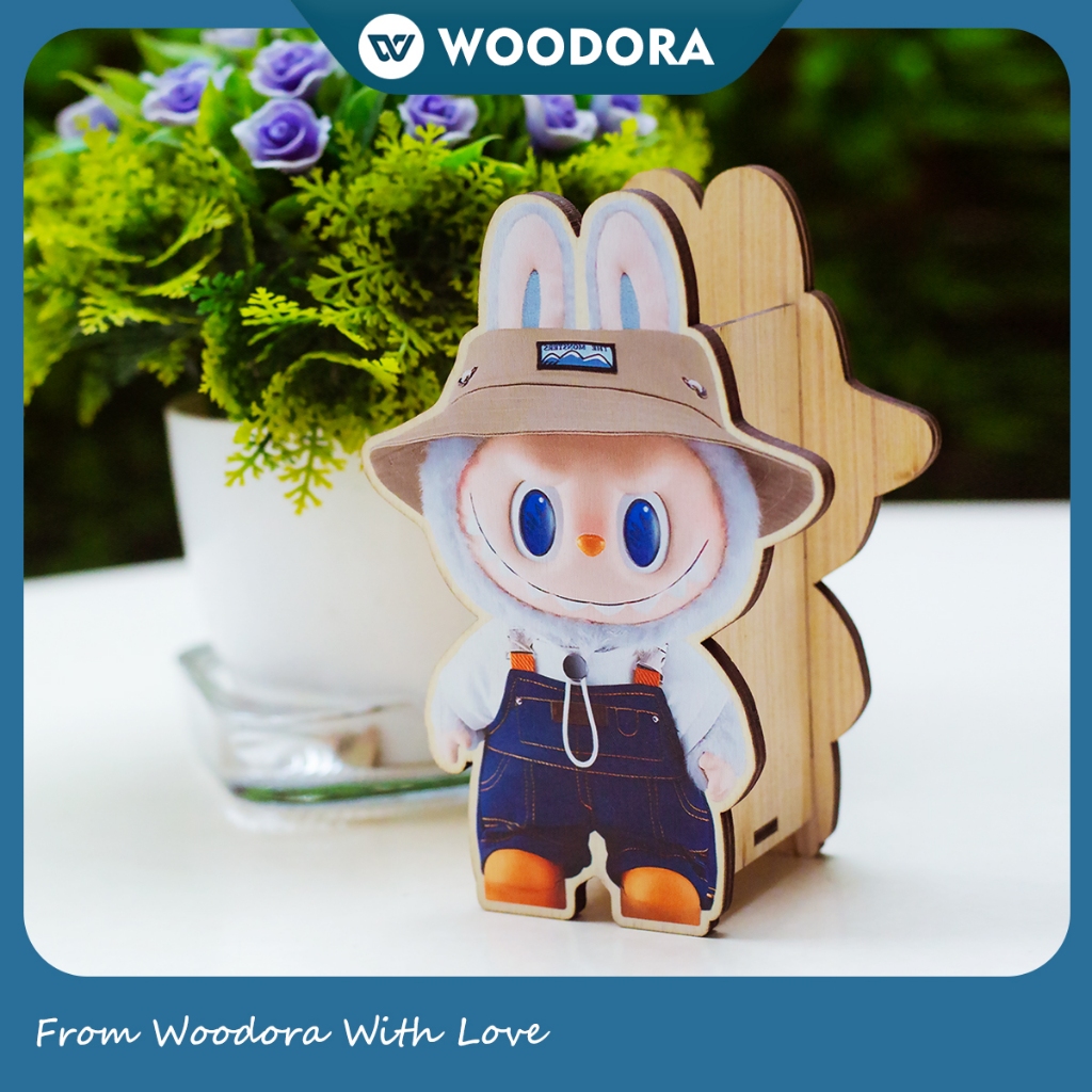 Hộp Bút LABUBU - Hộp bút gỗ hình Labubu cực hot