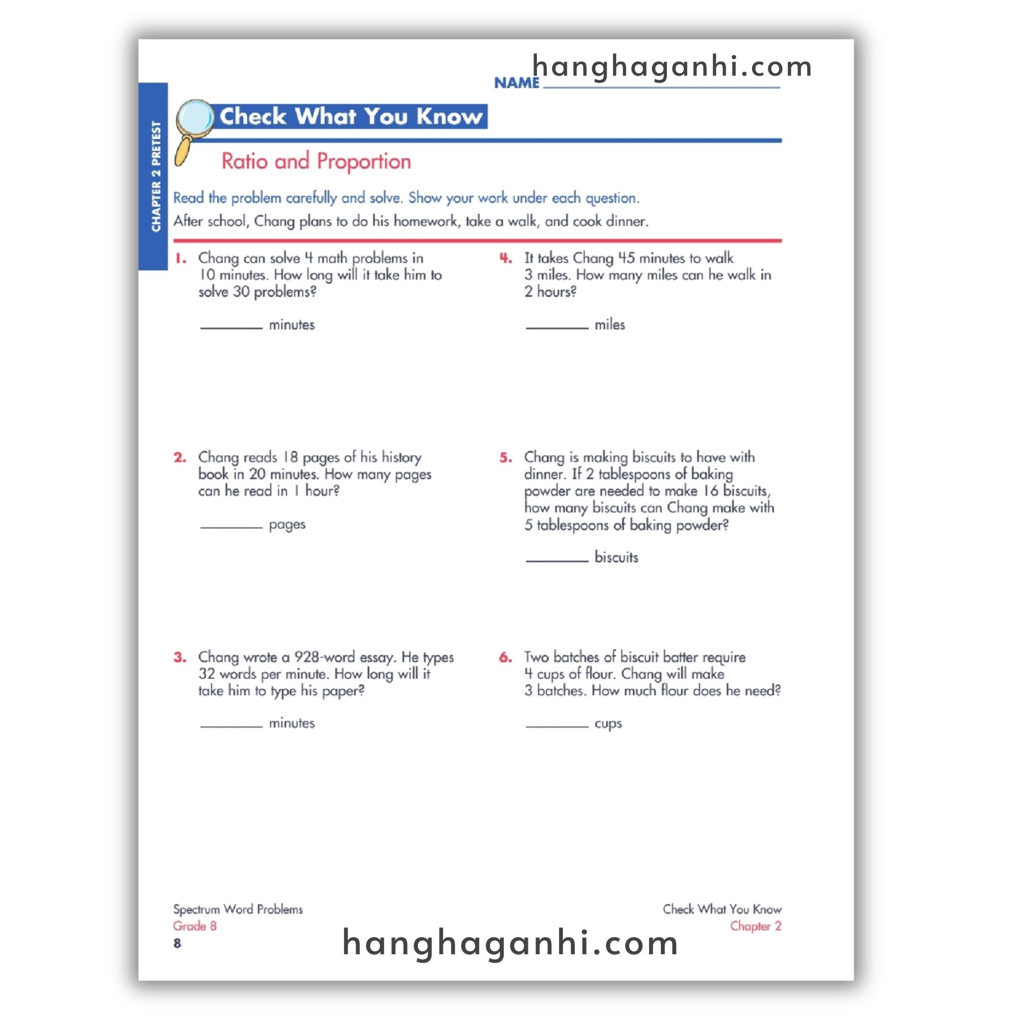Sách Spectrum Word Problems Workbook Grade 8_thumbnail_1